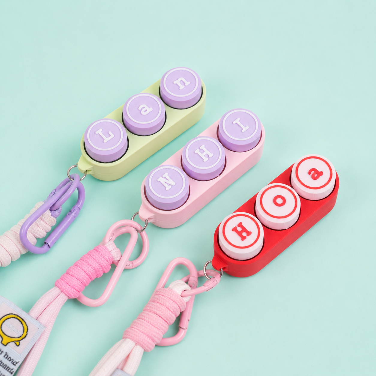 Móc Khóa Clicky Bàn Phím Shape Tròn Custom Tên Theo Yêu Cầu – Keychain Phím Cơ Cá Nhân Hoá