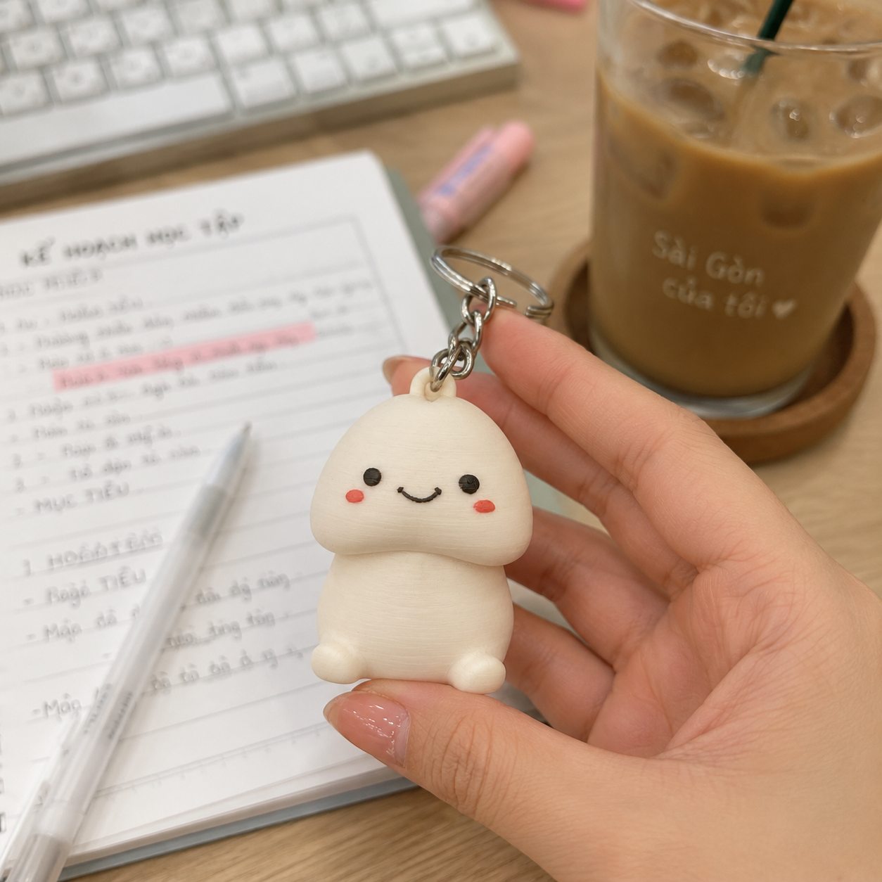 MÓC KHOÁ BẤM CLICKY HÌNH SOCIU NGỘ NGHĨNH (Bản sao)