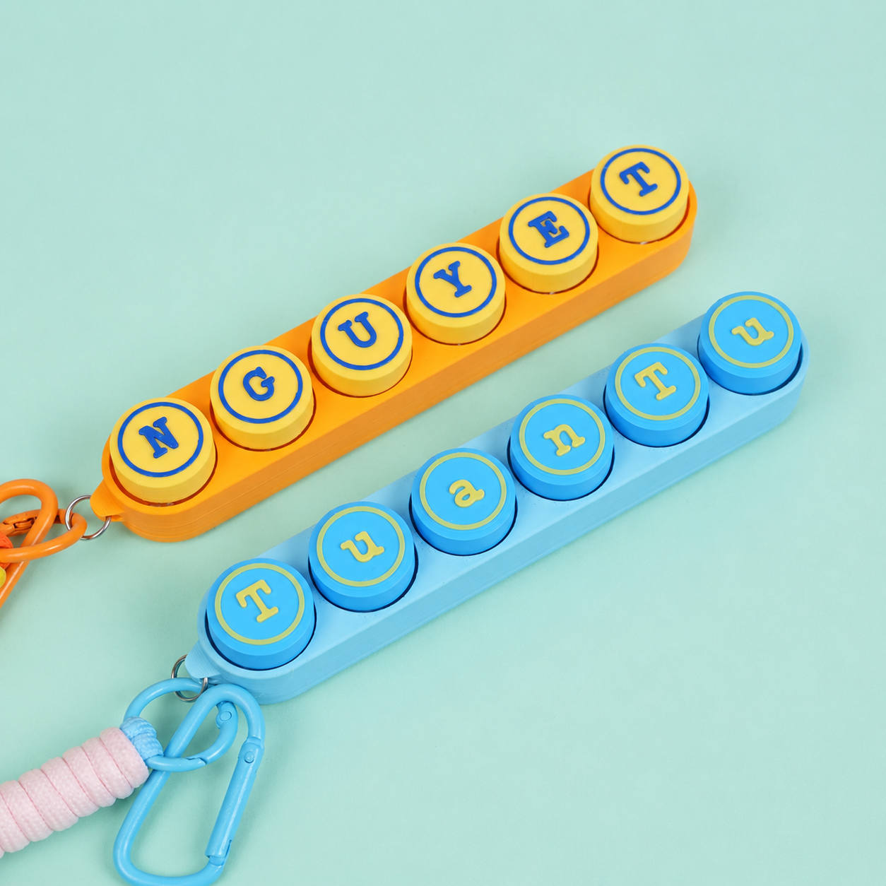 Móc Khóa Clicky Bàn Phím Shape Tròn Custom Tên Theo Yêu Cầu – Keychain Phím Cơ Cá Nhân Hoá