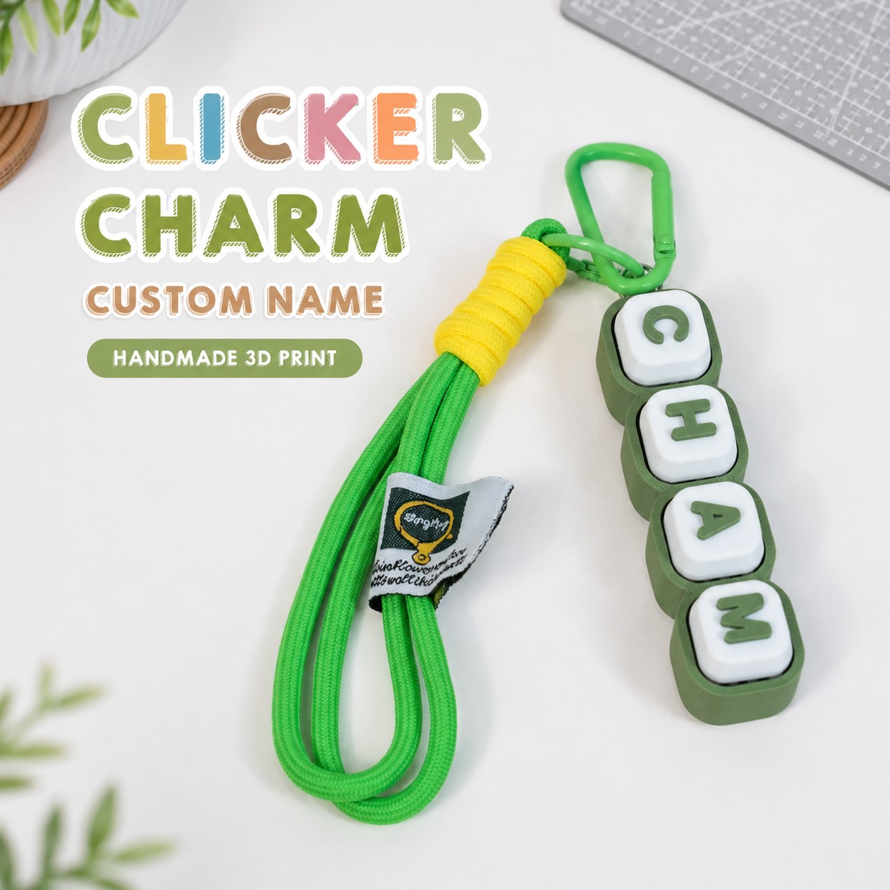 Móc Khóa Clicky Bàn Phím Custom Tên Theo Yêu Cầu – Keychain Phím Cơ Cá Nhân Hoá