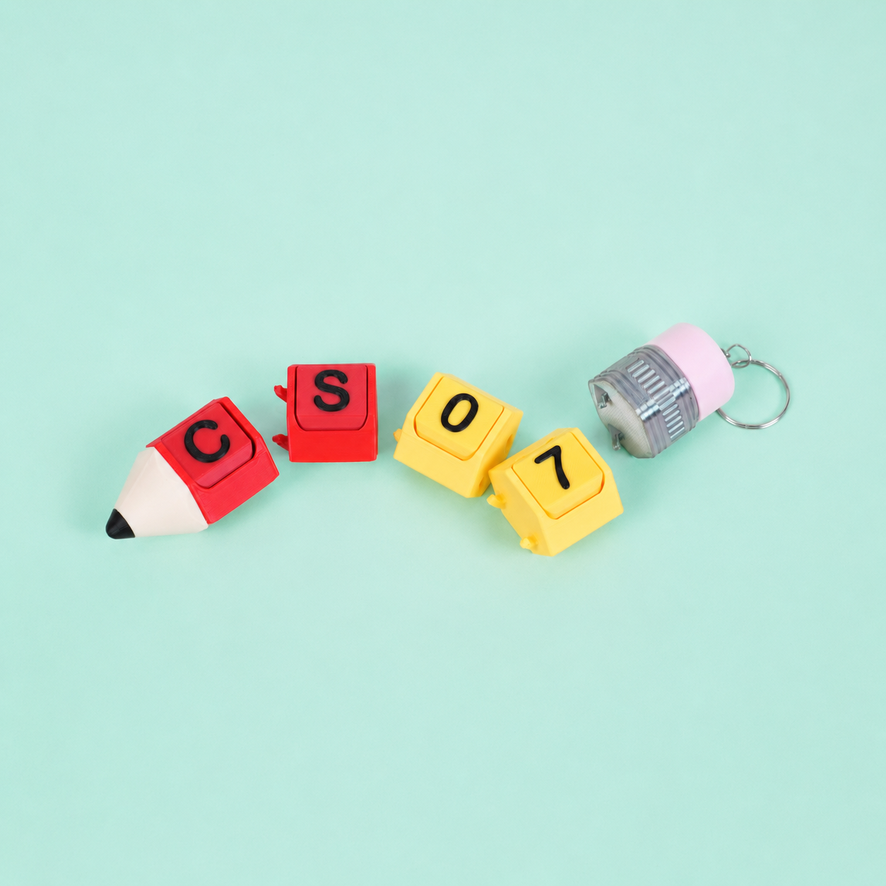 Móc Khóa Clicky Bút Chì Custom Tên Theo Yêu Cầu – Keychain Bút Chì Cá Nhân Hoá