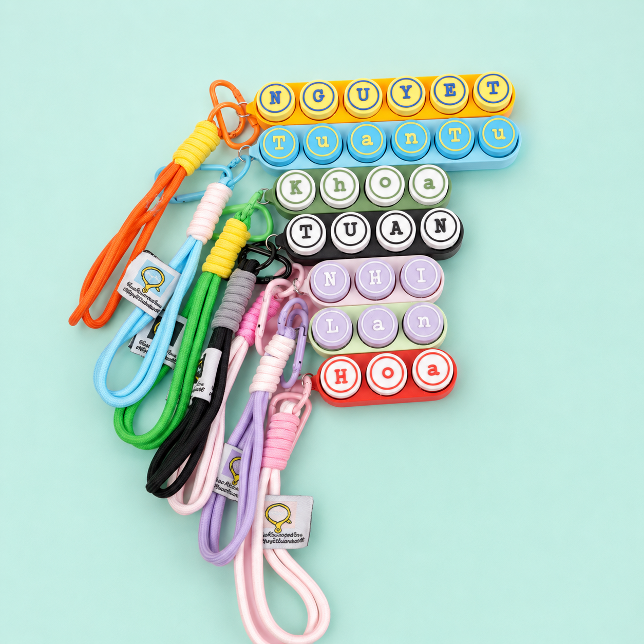 Móc Khóa Clicky Bàn Phím Shape Tròn Custom Tên Theo Yêu Cầu – Keychain Phím Cơ Cá Nhân Hoá