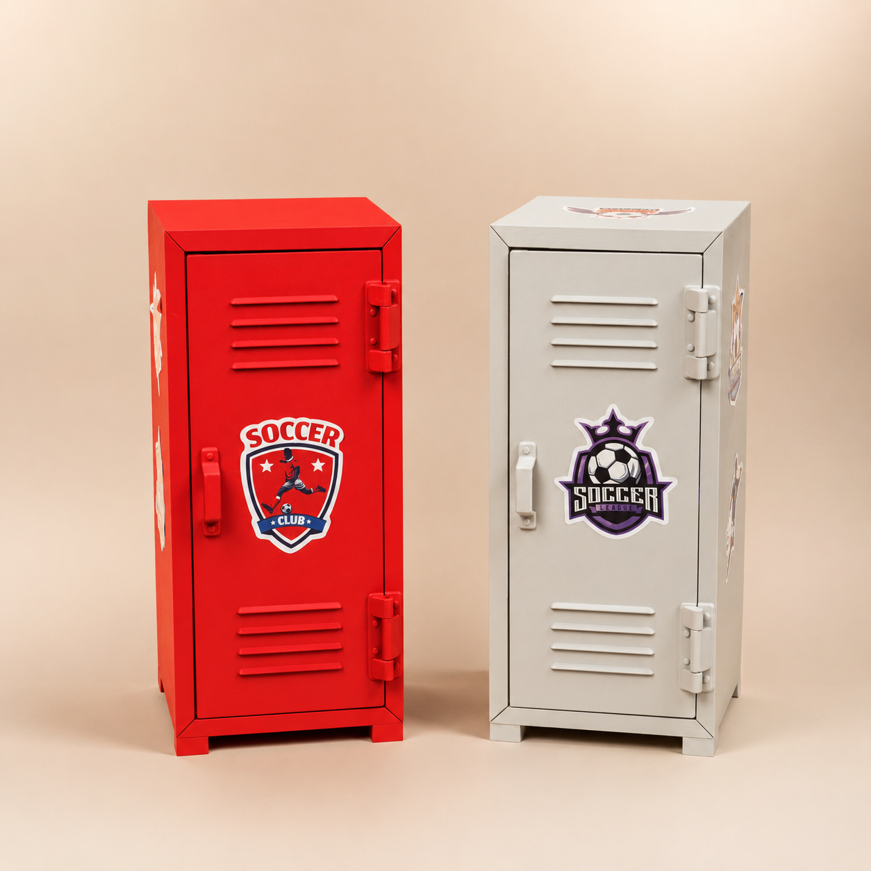 Tủ Locker Custom Áo Bóng Đá - Mô Hình Tủ Đồ Thể Thao Cá Nhân Hoá Kèm Đèn Decor
