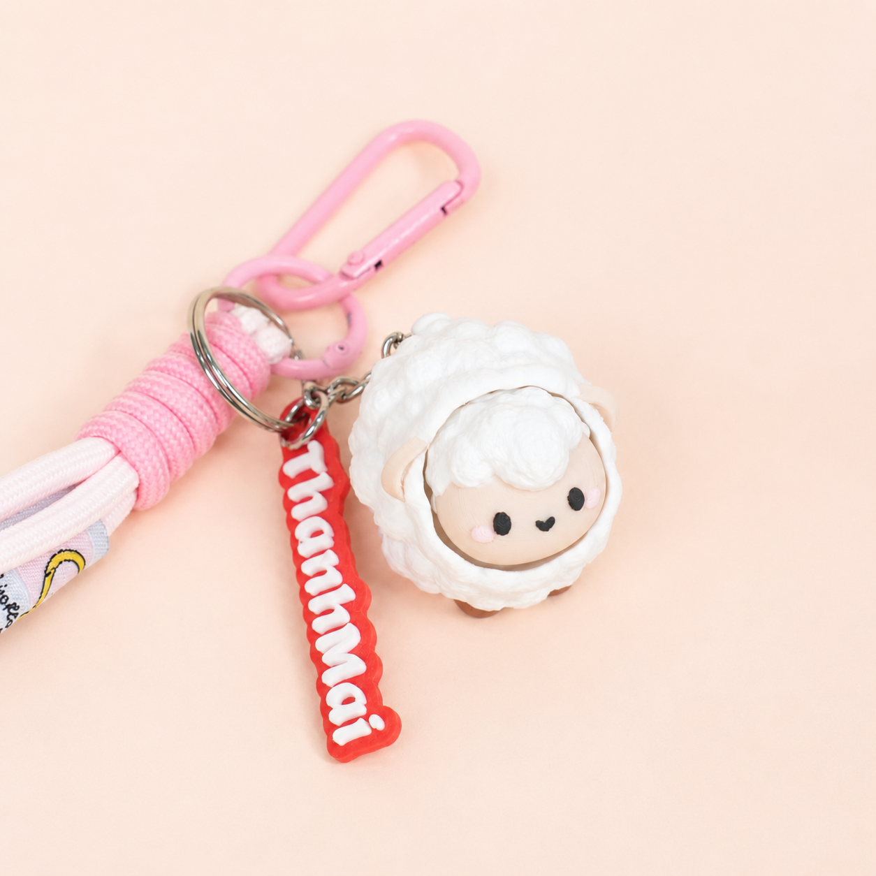 Móc Khoá Clicky Chú Cừu Dễ Thương - Móc Khóa Cừu Mini 3D Cute Vui Tay
