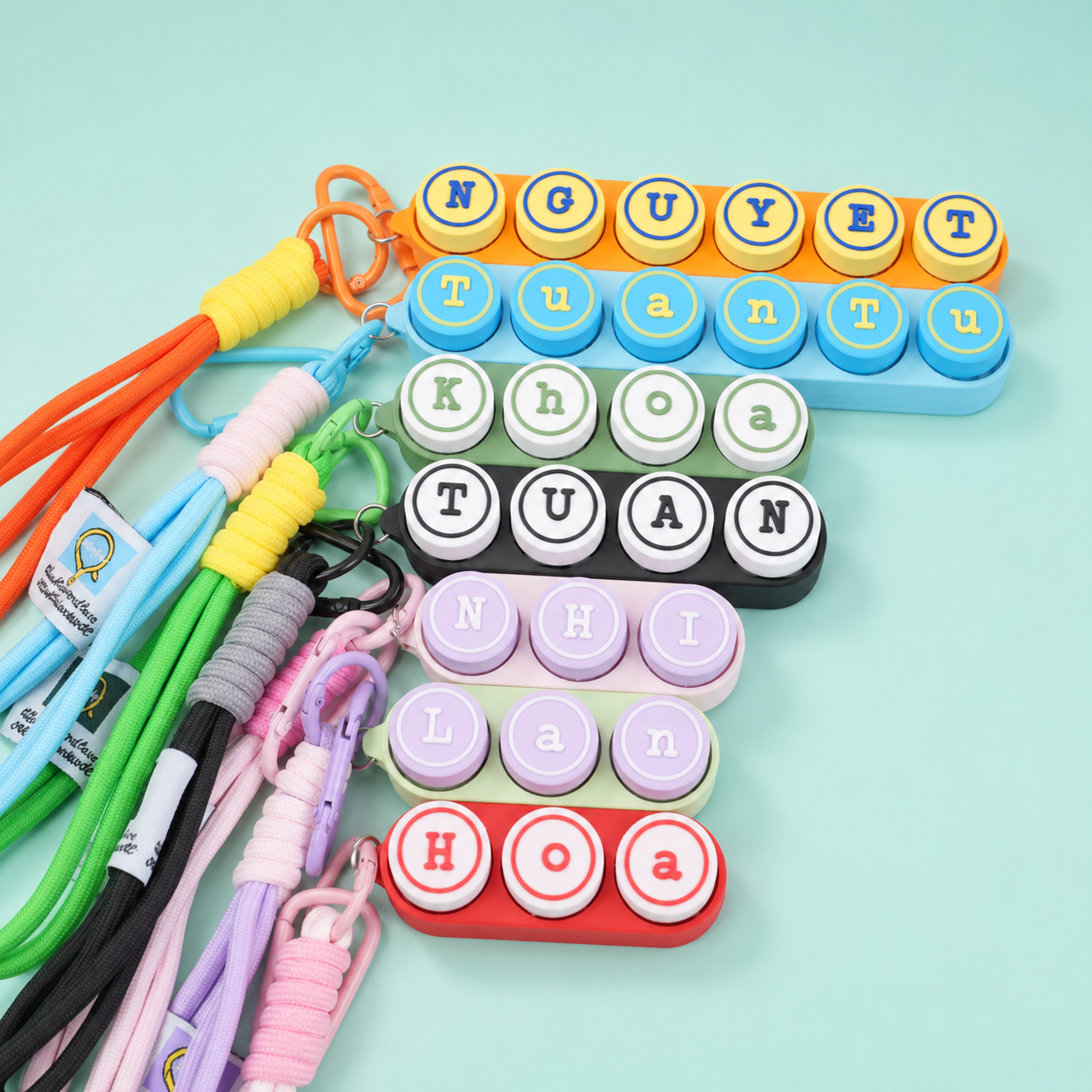 Móc Khóa Clicky Bàn Phím Shape Tròn Custom Tên Theo Yêu Cầu – Keychain Phím Cơ Cá Nhân Hoá