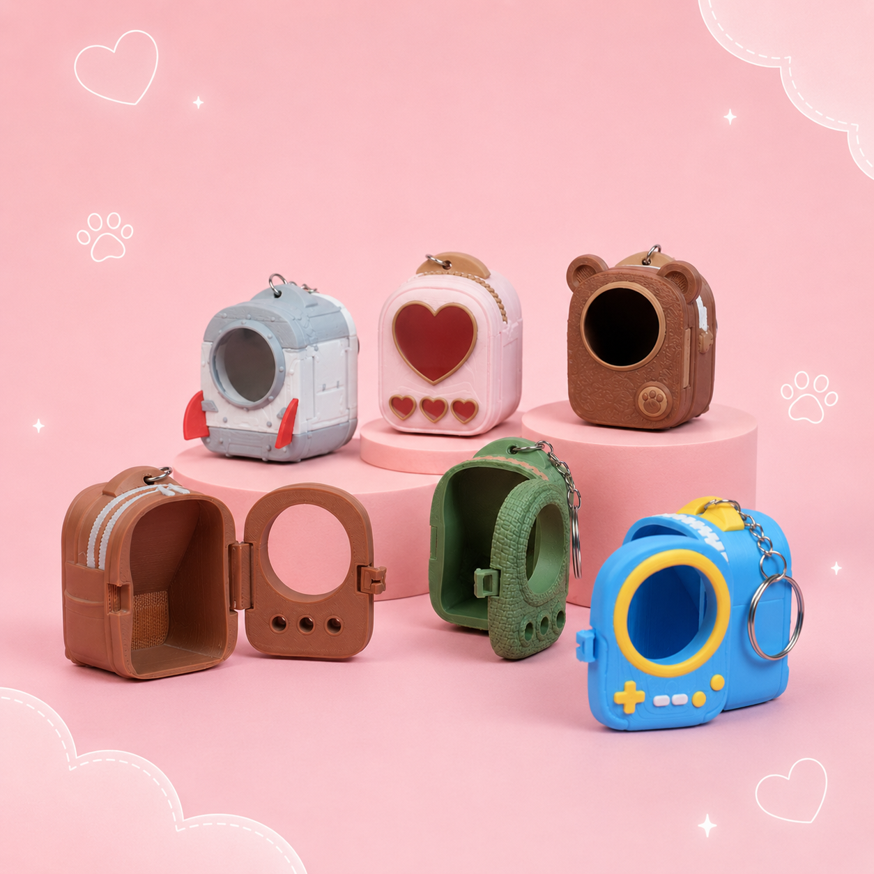 Móc Khóa MeowPack – Phụ Kiện Trang Trí Balo, Túi Xách Hình Mèo Ngộ Nghĩnh