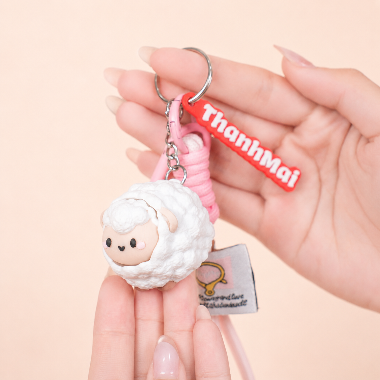 Móc Khoá Clicky Chú Cừu Dễ Thương - Móc Khóa Cừu Mini 3D Cute Vui Tay