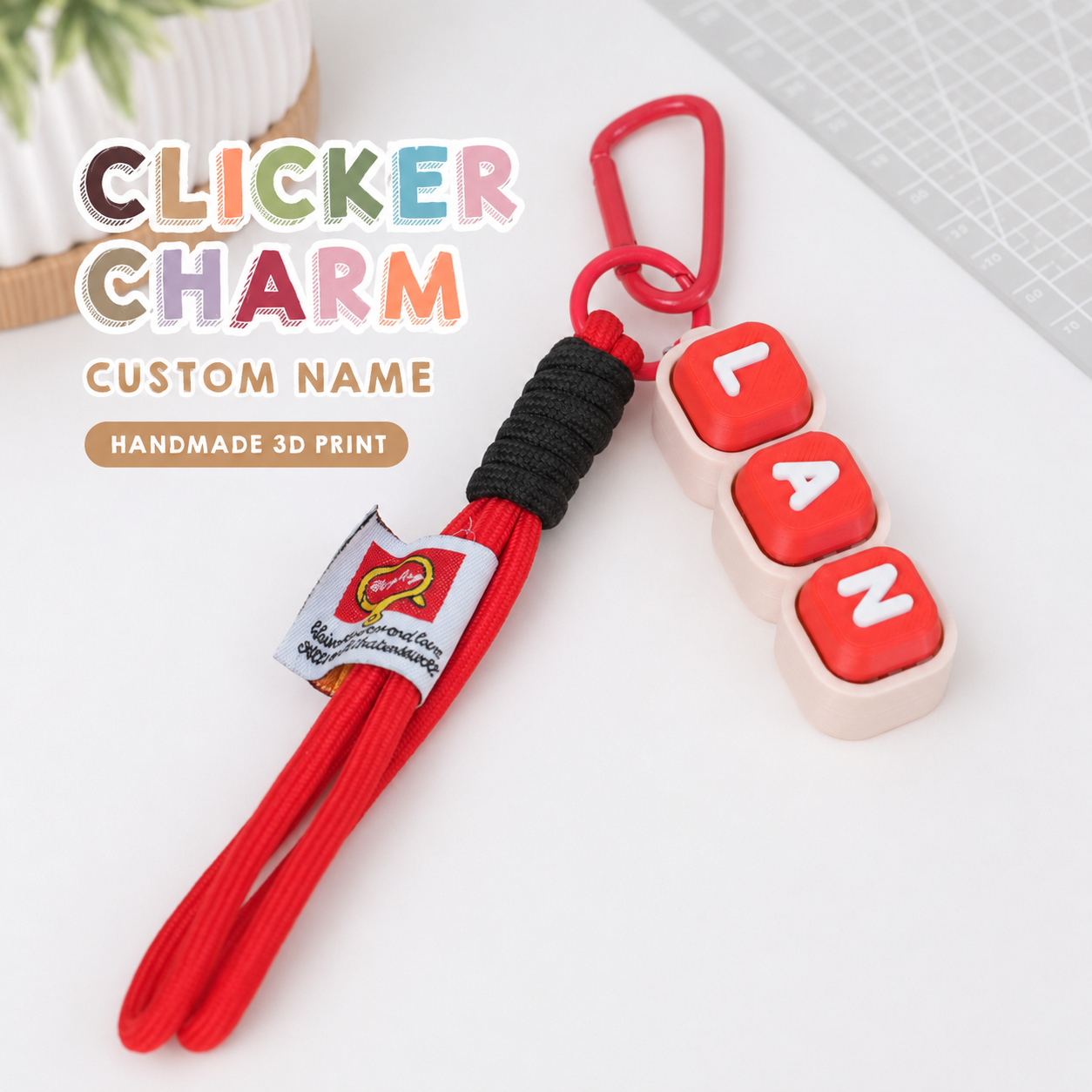 Móc Khóa Clicky Bàn Phím Custom Tên Theo Yêu Cầu – Keychain Phím Cơ Cá Nhân Hoá