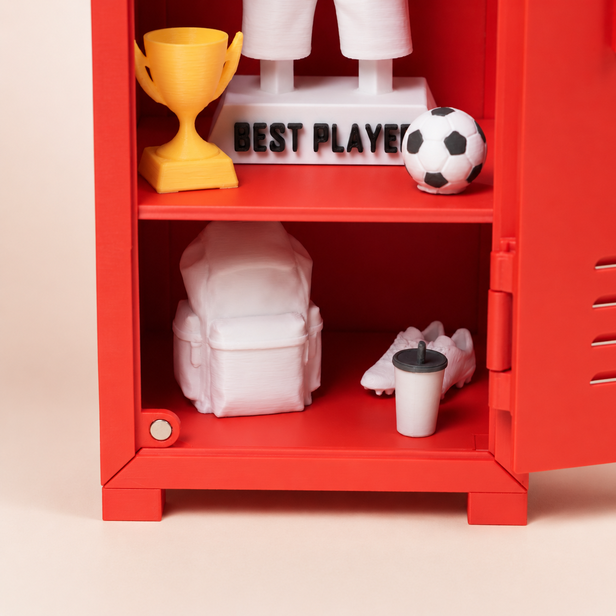 Tủ Locker Custom Áo Bóng Đá - Mô Hình Tủ Đồ Thể Thao Cá Nhân Hoá Kèm Đèn Decor