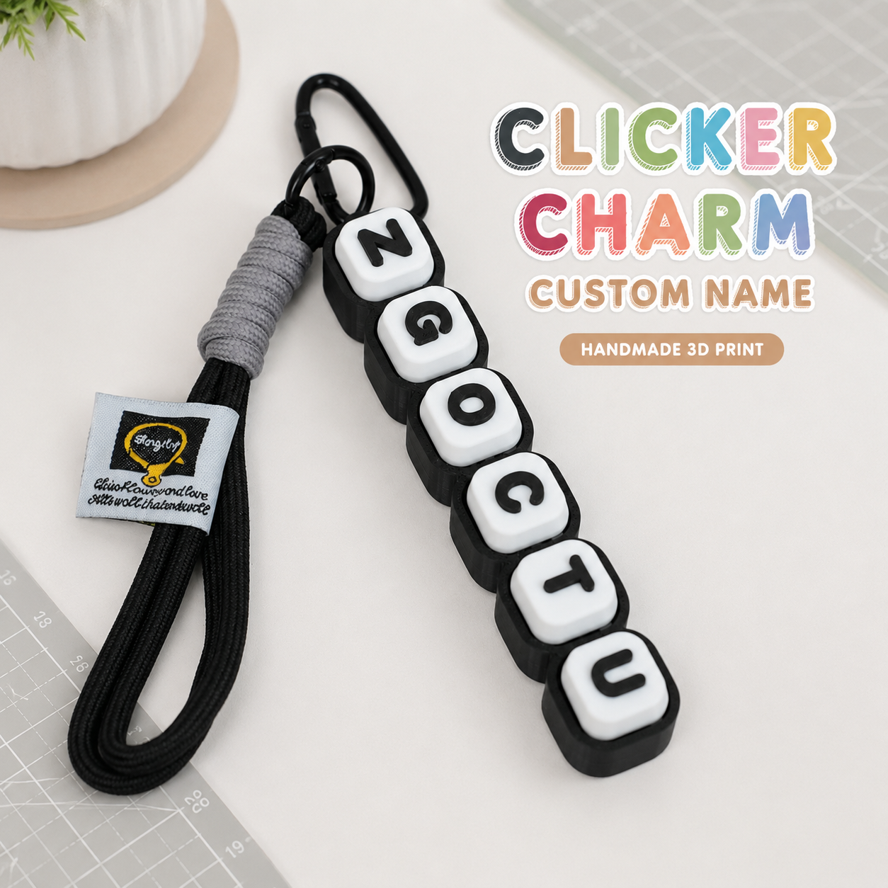 Móc Khóa Clicky Bàn Phím Custom Tên Theo Yêu Cầu – Keychain Phím Cơ Cá Nhân Hoá