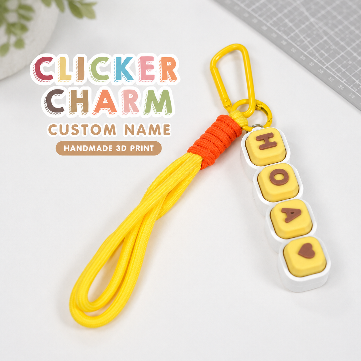 Móc Khóa Clicky Bàn Phím Custom Tên Theo Yêu Cầu – Keychain Phím Cơ Cá Nhân Hoá