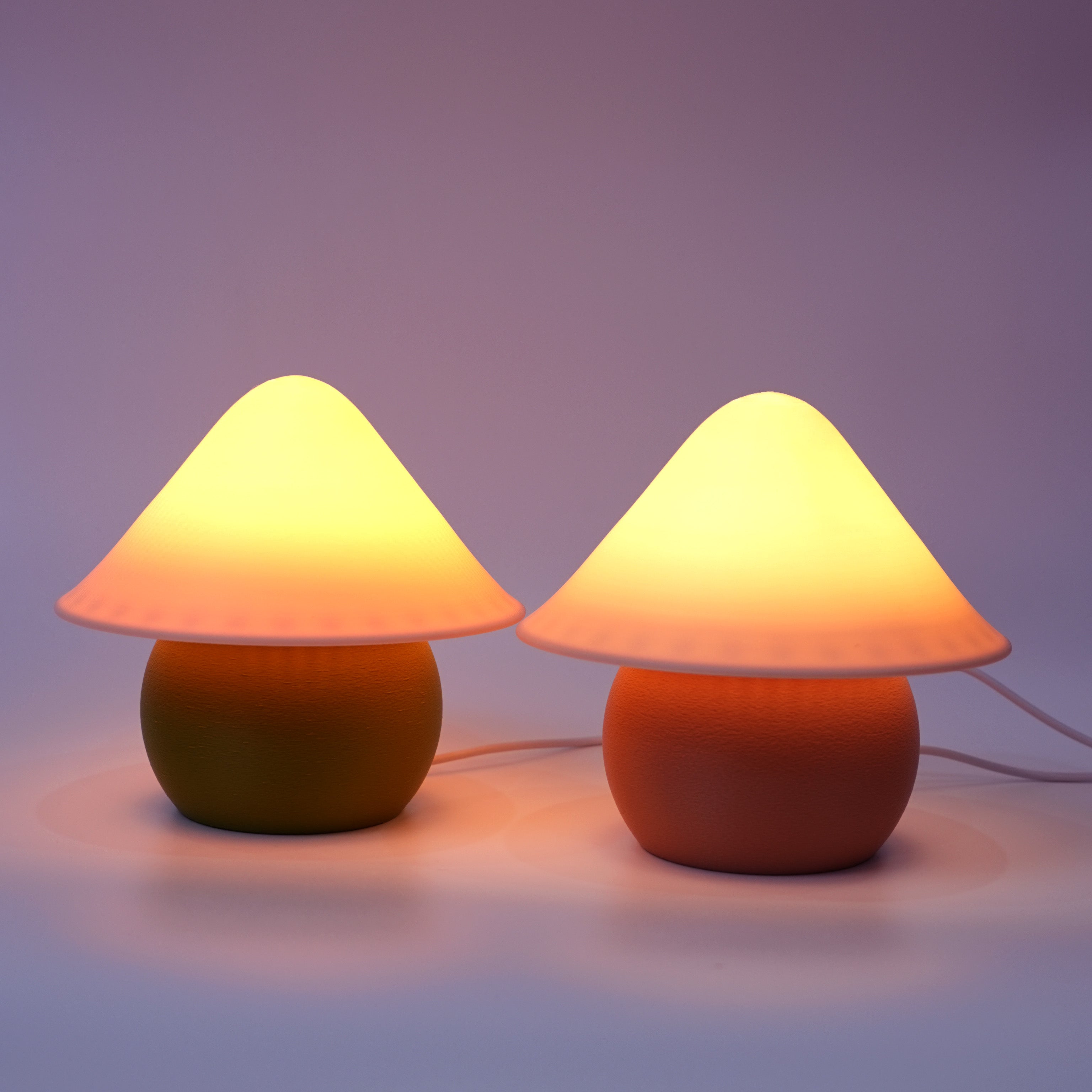 Amber Dome Lamp – Đèn Ngủ Trang Trí Đầu Giường, Ánh Sáng Vàng Ấm Sang Trọng