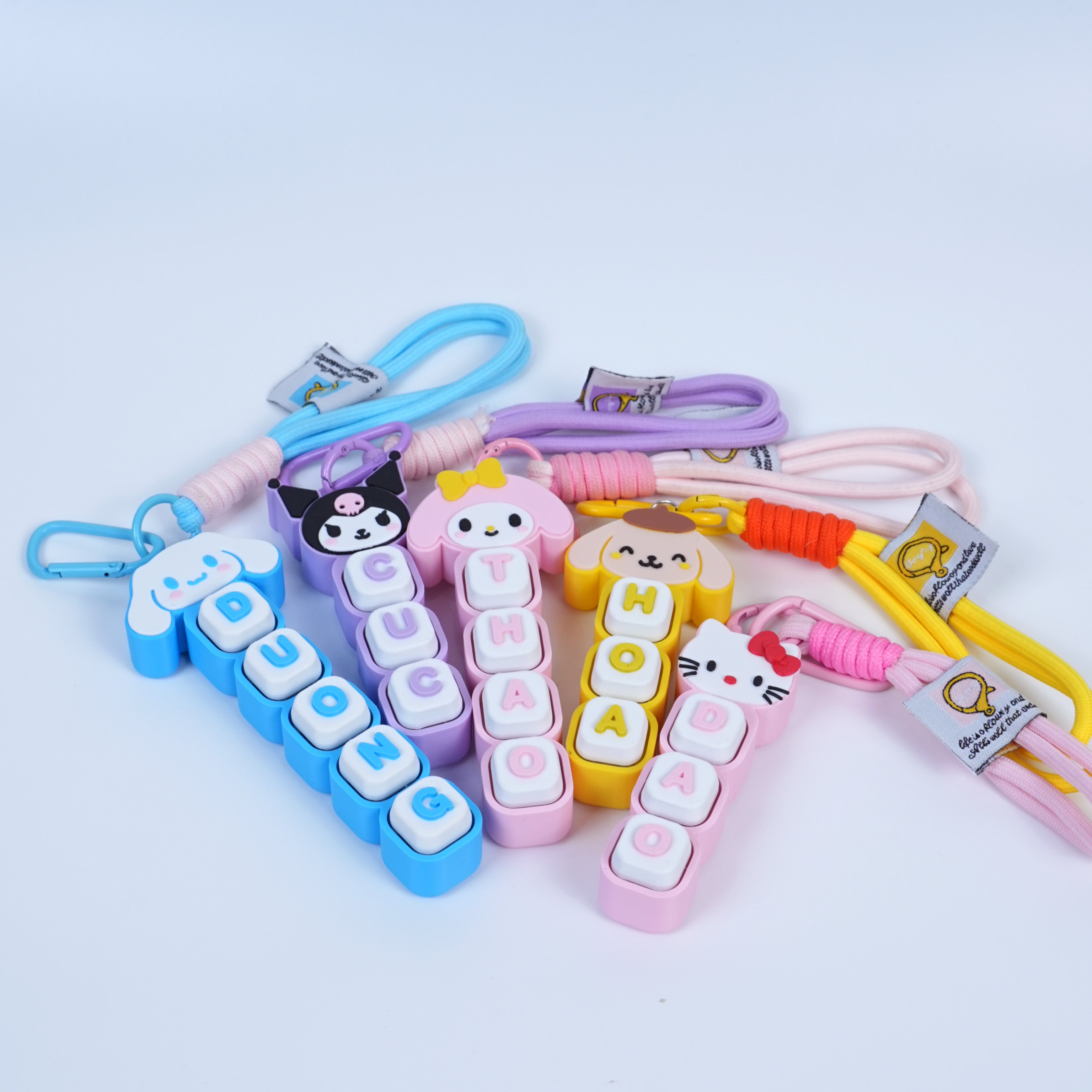 Móc Khóa Keycap Nhân Vật Hoạt Hình Custom Tên Theo Yêu Cầu – Keychain Phím Cơ Cá Nhân Hoá