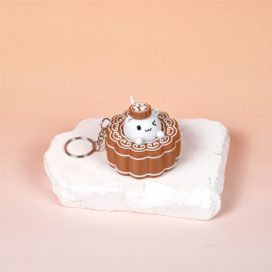Móc Khóa Clicky Mooncake Dễ Thương – Bánh Trung Thu Bấm Click Vui Tay