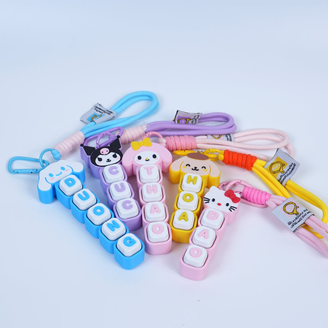 Móc Khóa Keycap Nhân Vật Hoạt Hình Custom Tên Theo Yêu Cầu – Keychain Phím Cơ Cá Nhân Hoá