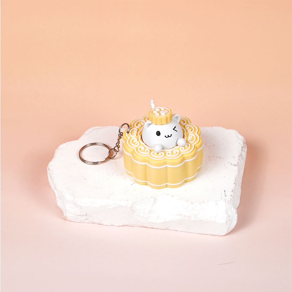 Móc Khóa Clicky Mooncake Dễ Thương – Bánh Trung Thu Bấm Click Vui Tay