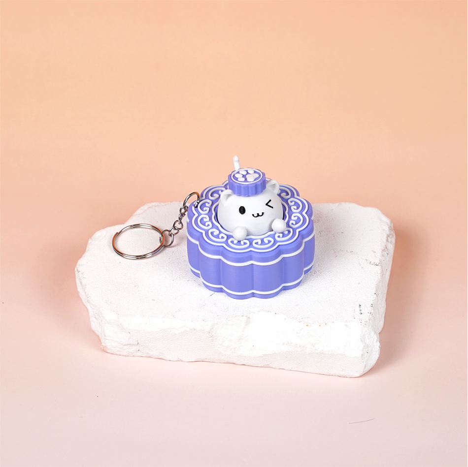 Móc Khóa Clicky Mooncake Dễ Thương – Bánh Trung Thu Bấm Click Vui Tay