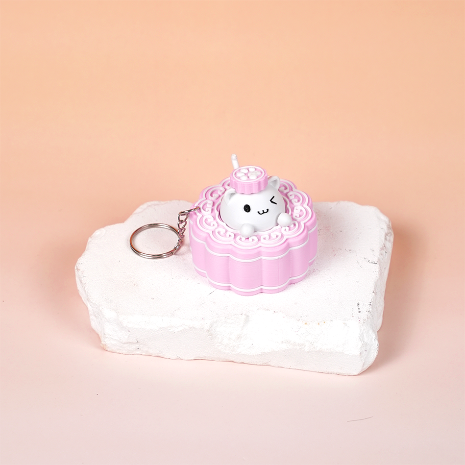 Móc Khóa Clicky Mooncake Dễ Thương – Bánh Trung Thu Bấm Click Vui Tay