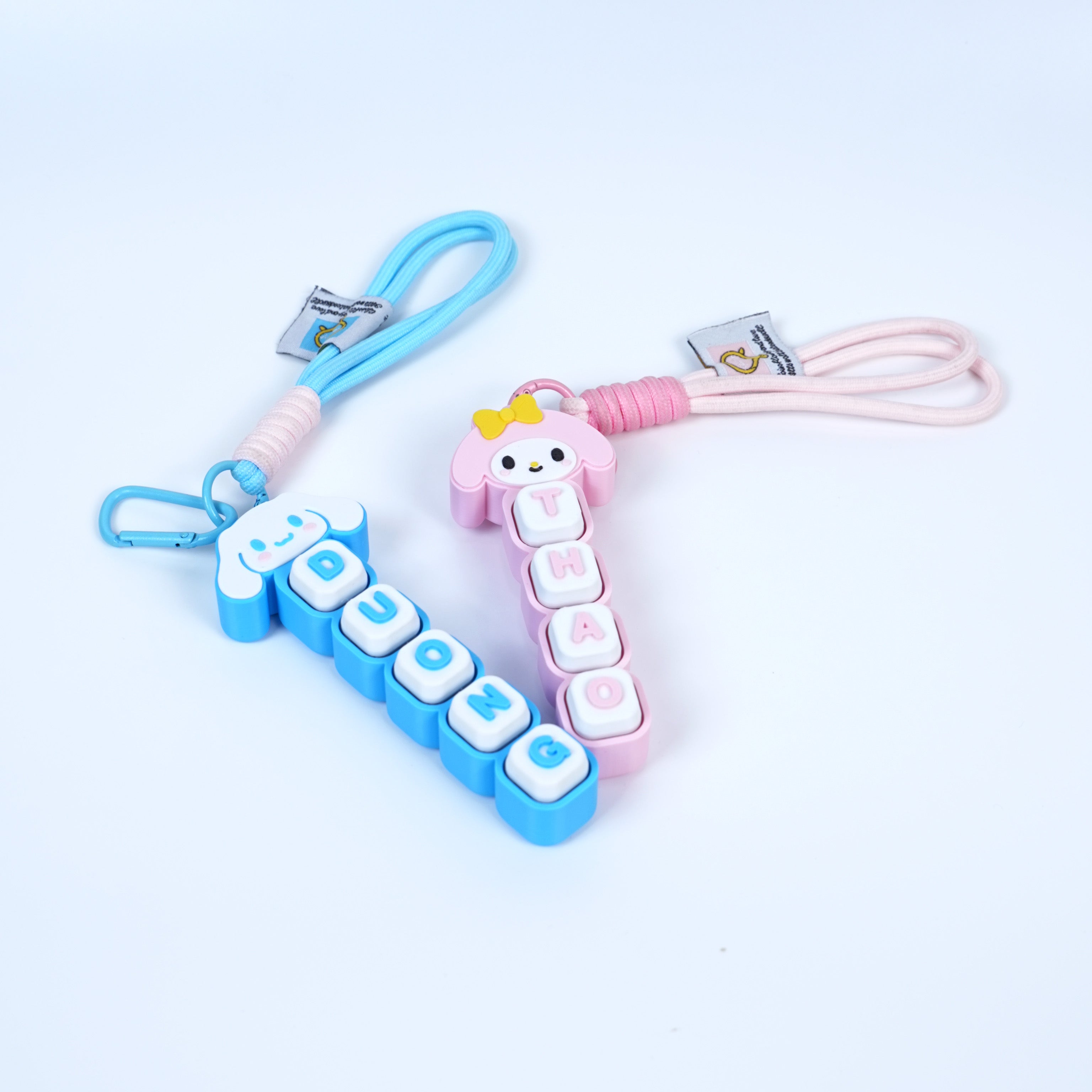 Móc Khóa Keycap Nhân Vật Hoạt Hình Custom Tên Theo Yêu Cầu – Keychain Phím Cơ Cá Nhân Hoá