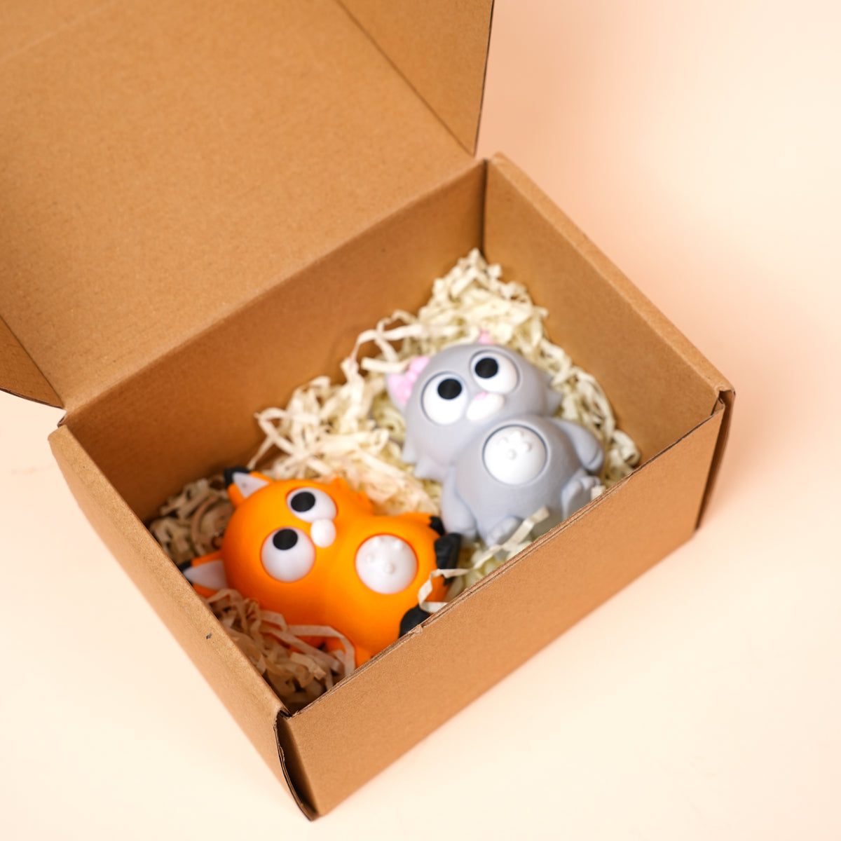 Móc Khóa Twisty Pets – Mắt & Bụng Xoay Linh Hoạt