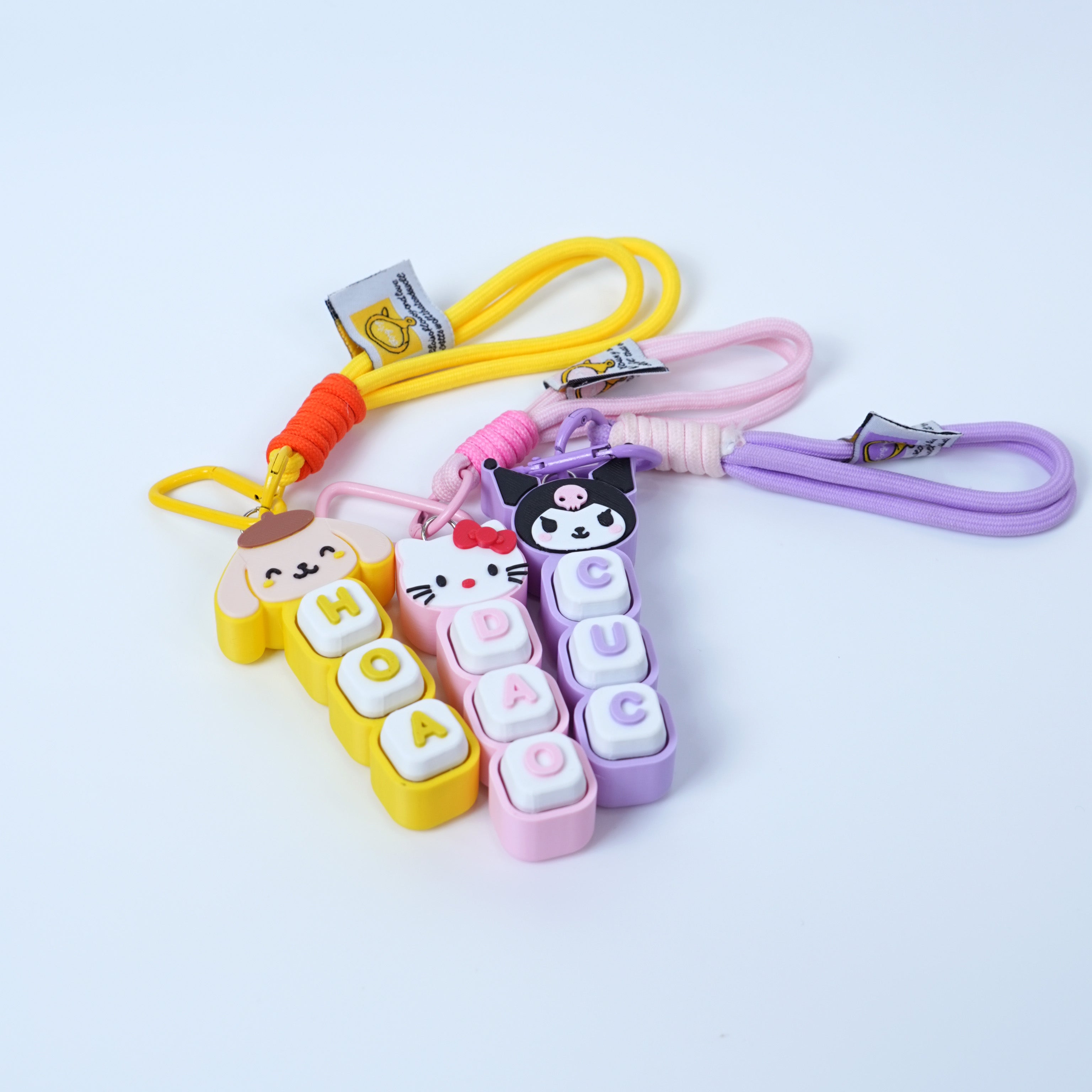 Móc Khóa Keycap Nhân Vật Hoạt Hình Custom Tên Theo Yêu Cầu – Keychain Phím Cơ Cá Nhân Hoá