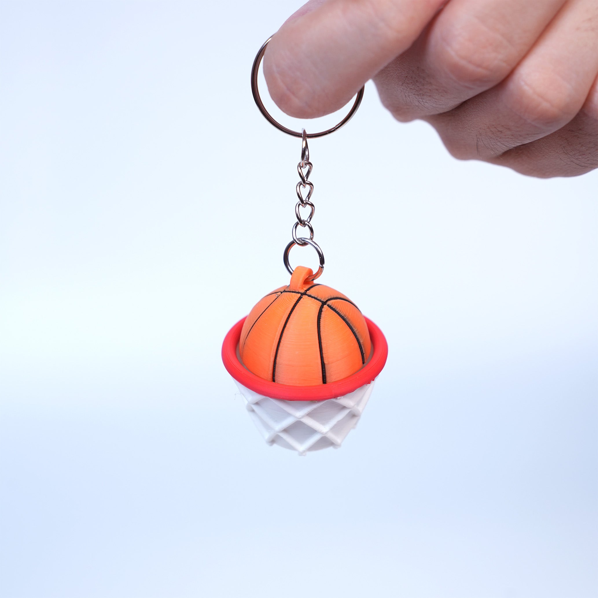 Keychain Clicky Bóng Rổ – Móc Khóa Rổ Bóng Mini Vui Tay Cho Người Yêu Thể Thao