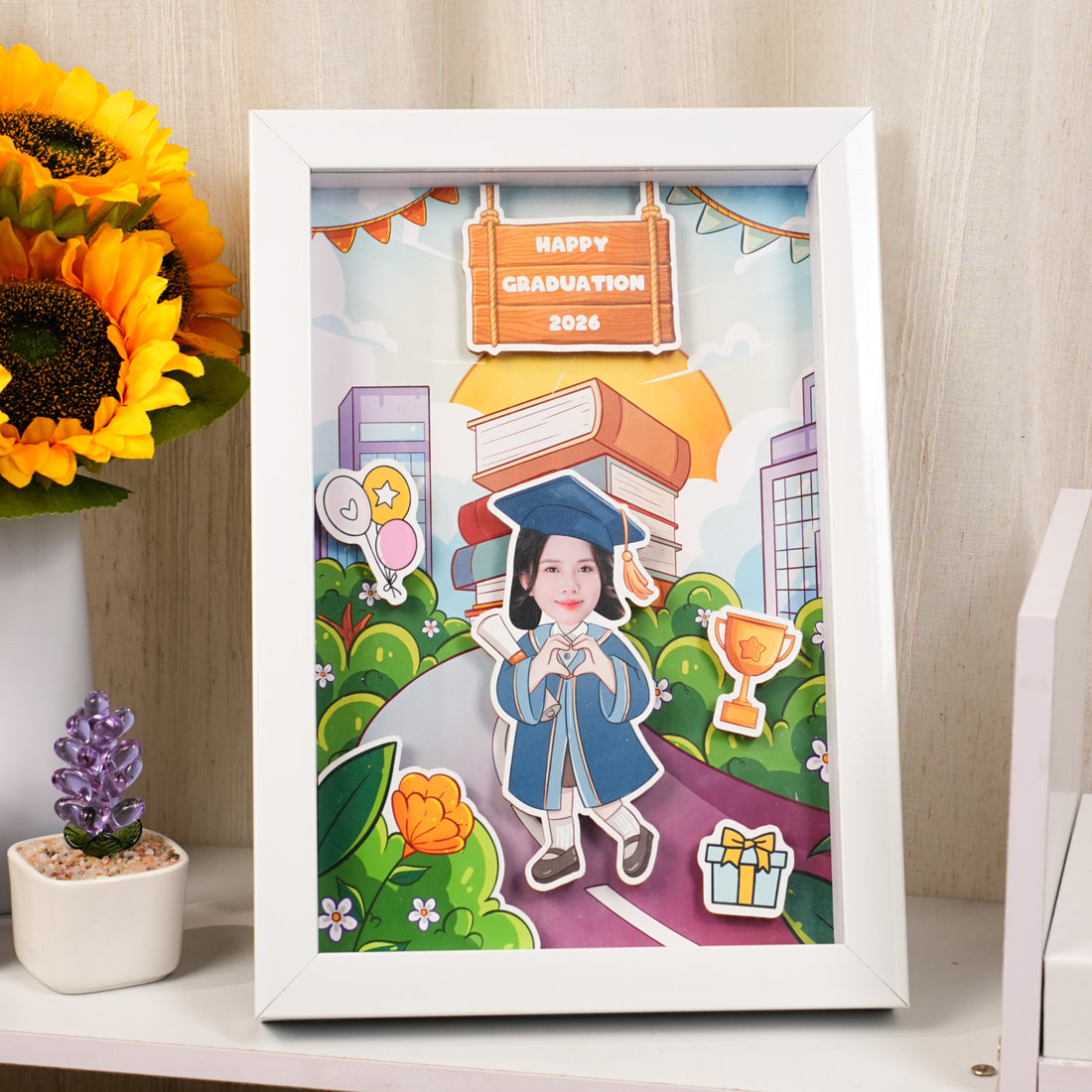 Khung ảnh 3D tốt nghiệp cá nhân  - Thiết kế theo yêu cầu