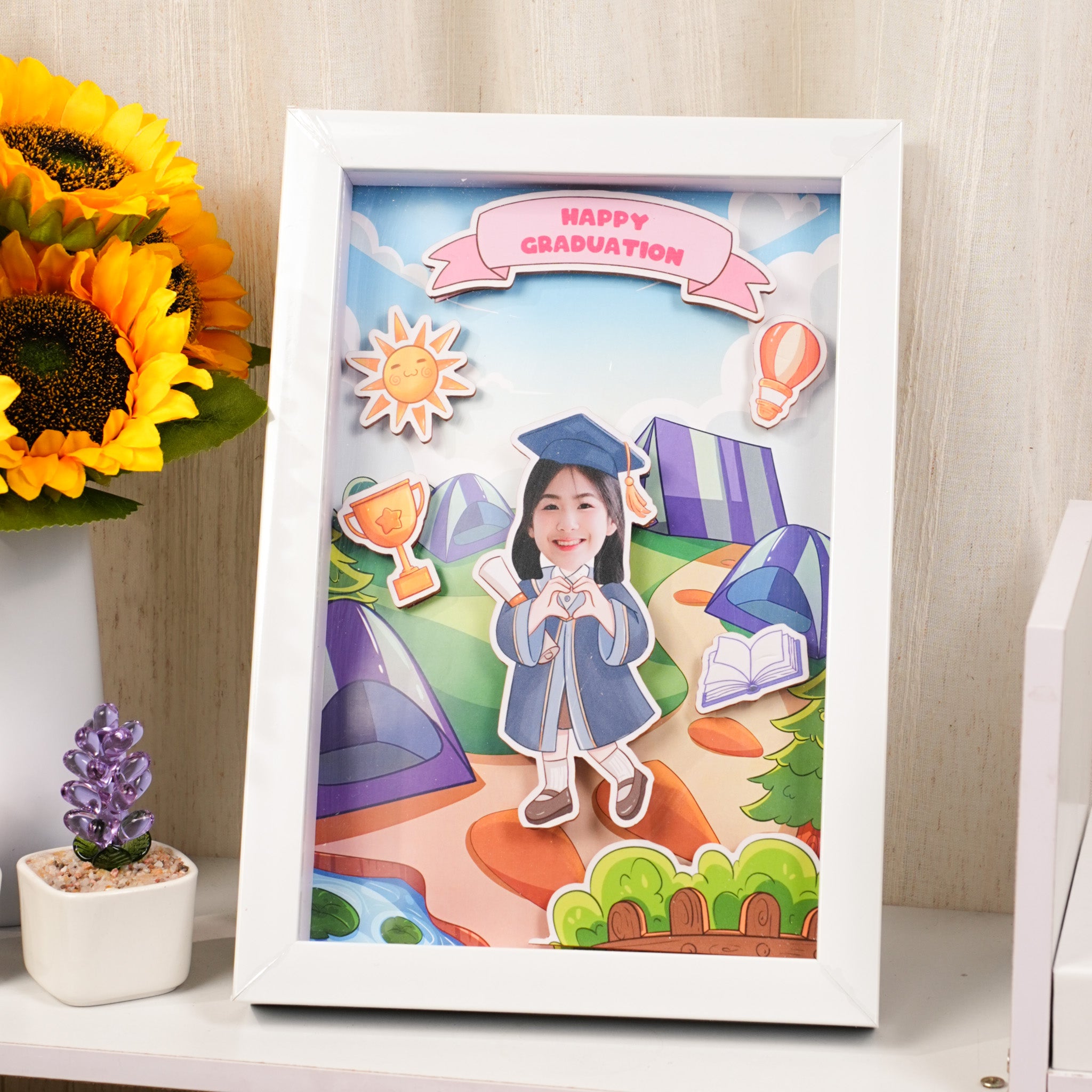 Khung ảnh 3D tốt nghiệp cá nhân  - Thiết kế theo yêu cầu