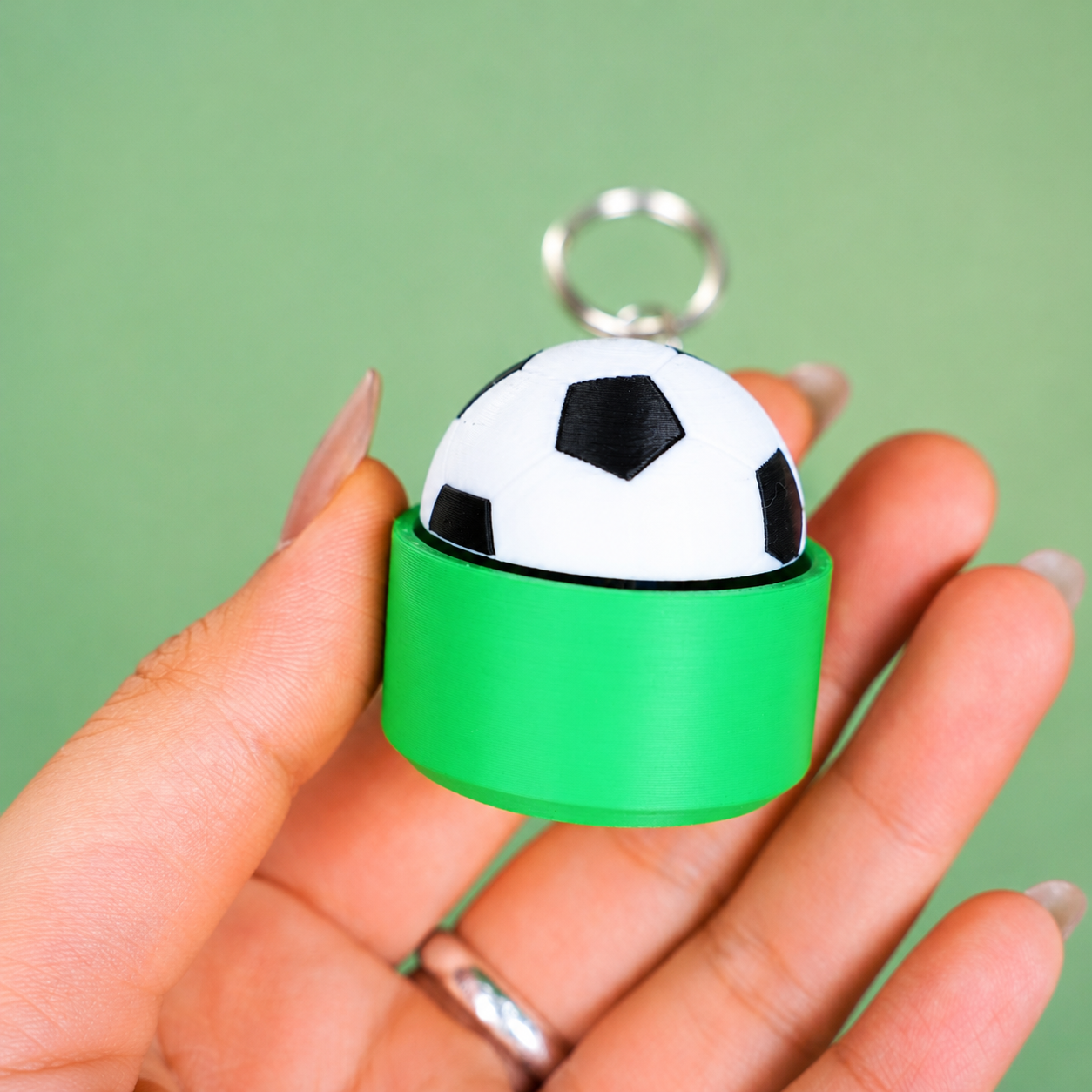 Móc Khóa Clicky Bóng Đá Click Click Vui Tai - Móc Khóa Bóng Đá Mini 3D Độc Đáo