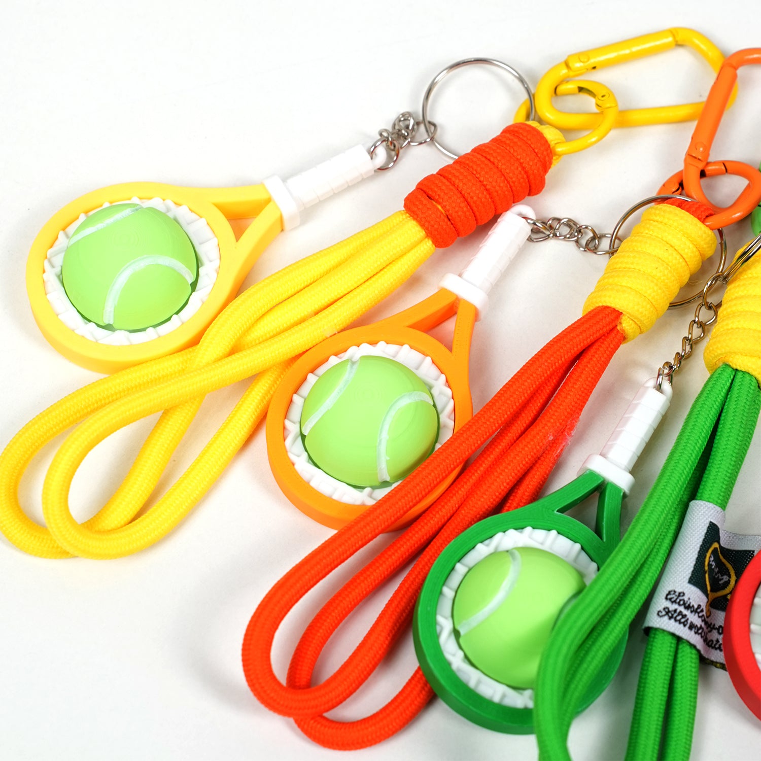 Móc Khoá Clicky Tennis Custom Tên Cá Nhân Hoá - Móc Khóa Vợt Tennis Mini Kèm Charm Tên