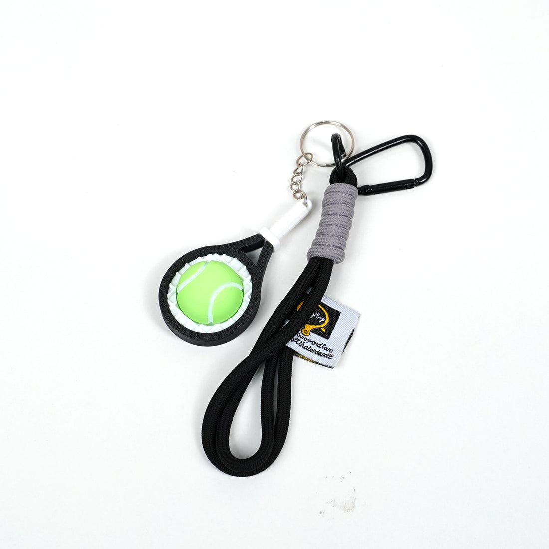 Móc Khoá Clicky Tennis Custom Tên Cá Nhân Hoá - Móc Khóa Vợt Tennis Mini Kèm Charm Tên