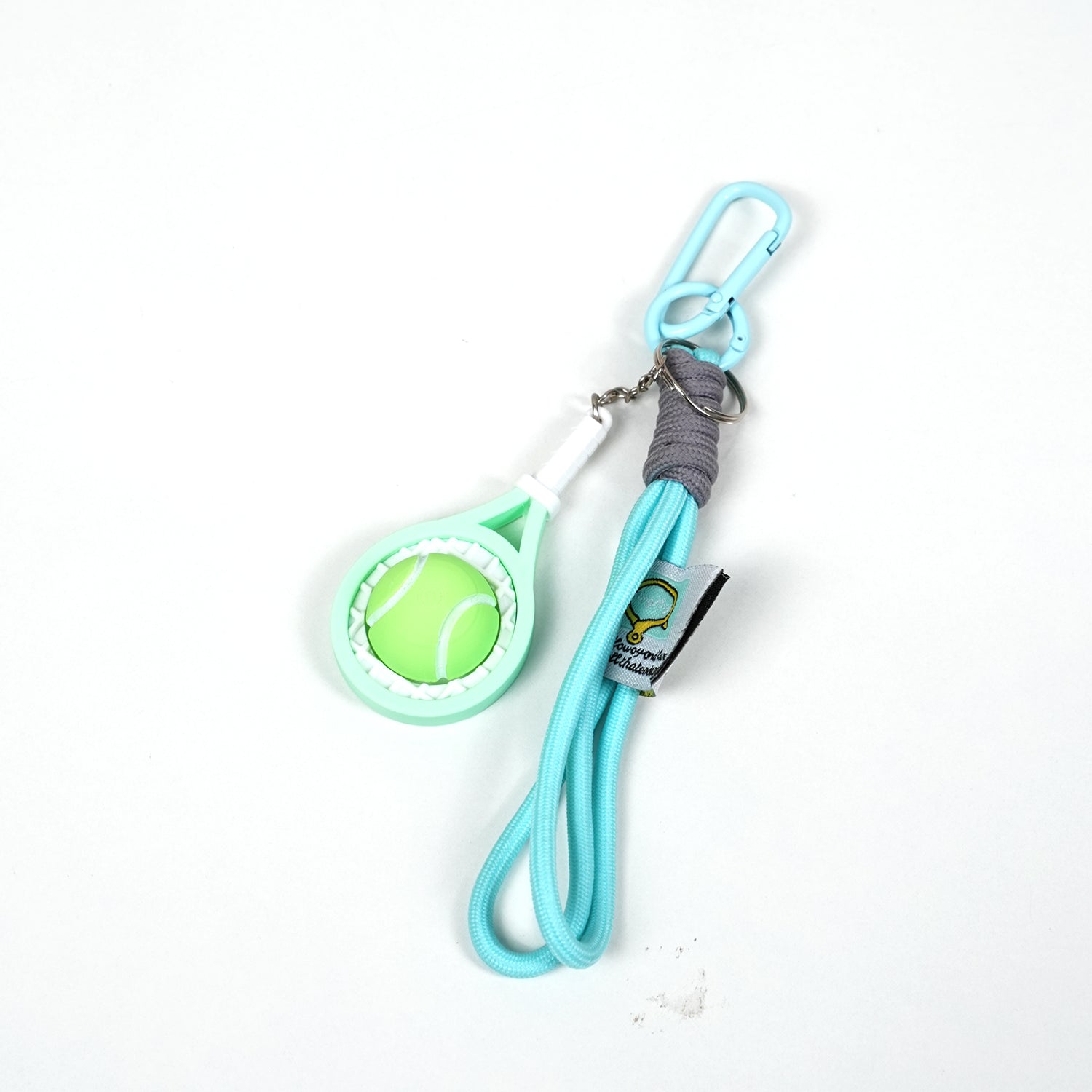 Móc Khoá Clicky Tennis Custom Tên Cá Nhân Hoá - Móc Khóa Vợt Tennis Mini Kèm Charm Tên