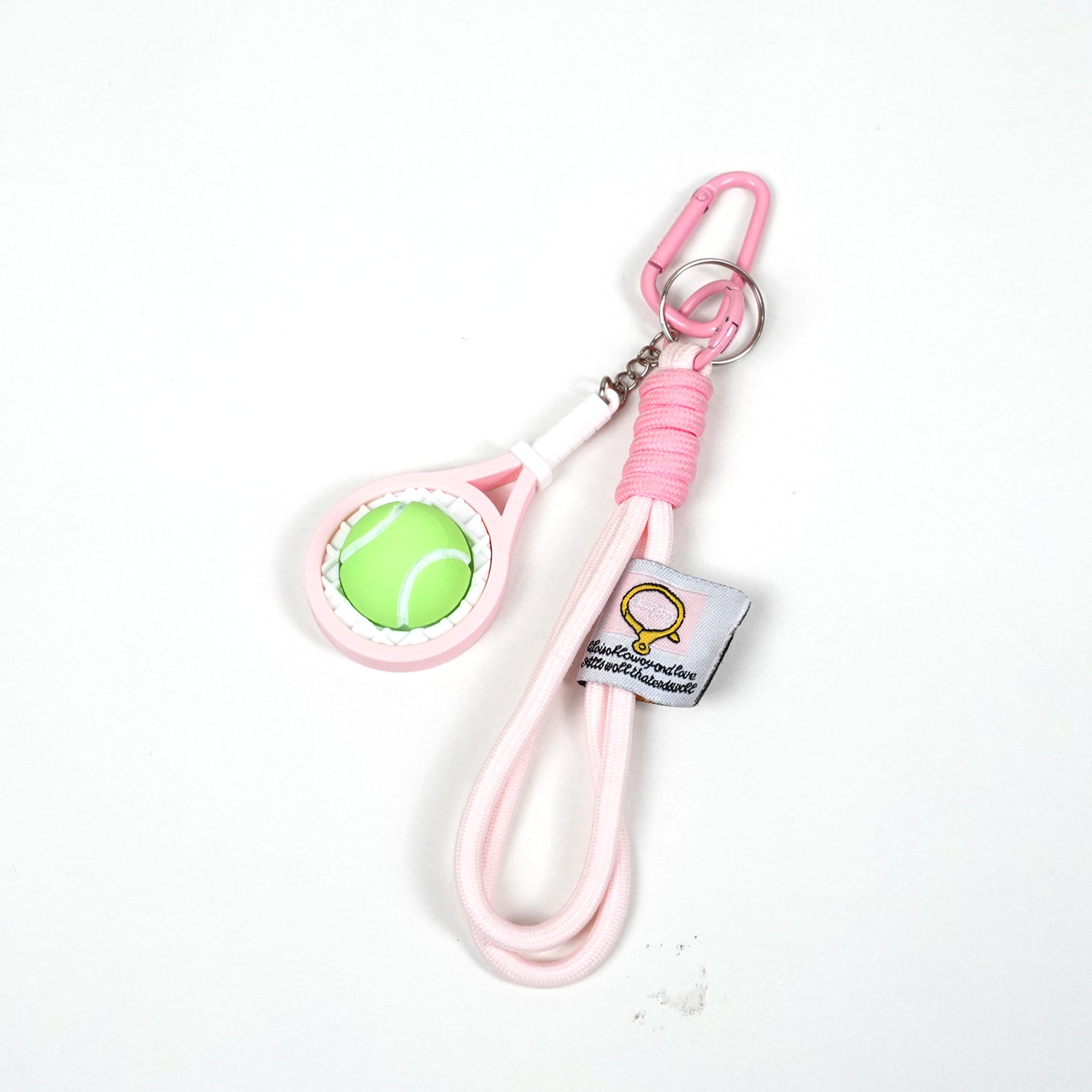 Móc Khoá Clicky Tennis Custom Tên Cá Nhân Hoá - Móc Khóa Vợt Tennis Mini Kèm Charm Tên