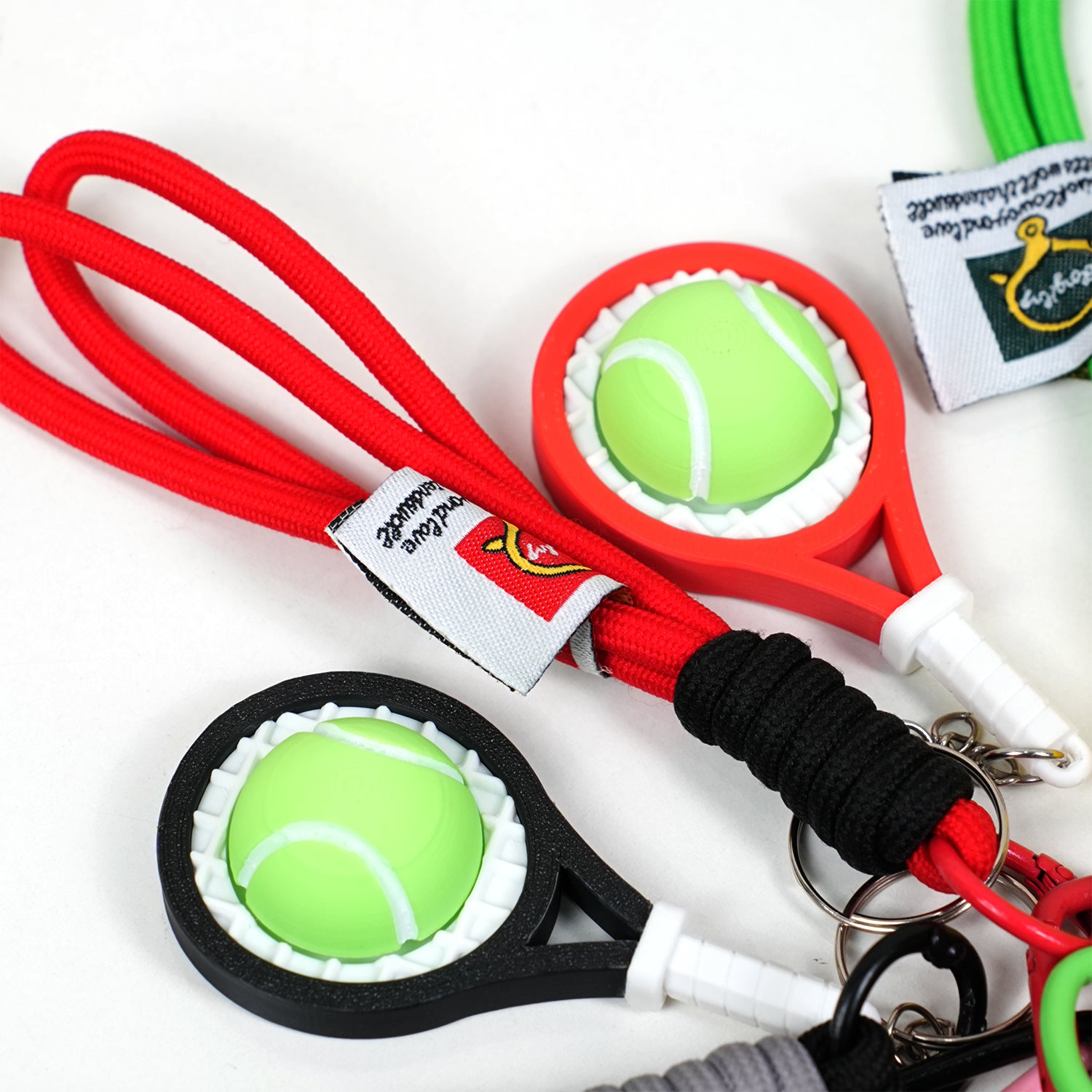 Móc Khoá Clicky Tennis Custom Tên Cá Nhân Hoá - Móc Khóa Vợt Tennis Mini Kèm Charm Tên