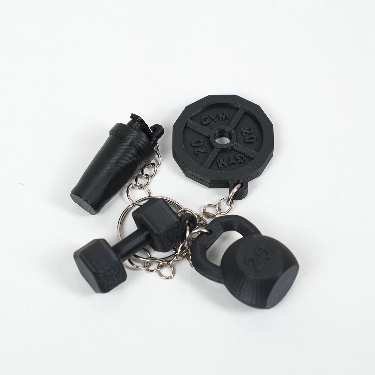 Set Móc Khóa Gym Fitness 4 Chi Tiết – Phụ Kiện Quà Tặng Cho Người Tập GYM
