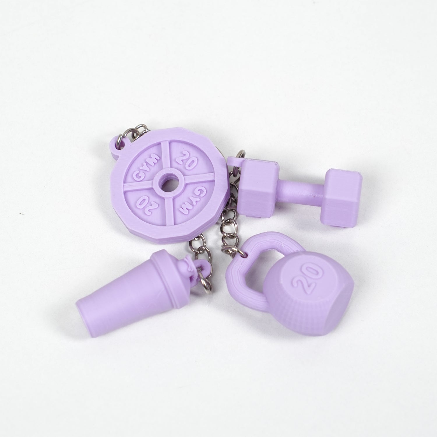 Set Móc Khóa Gym Fitness 4 Chi Tiết – Phụ Kiện Quà Tặng Cho Người Tập GYM