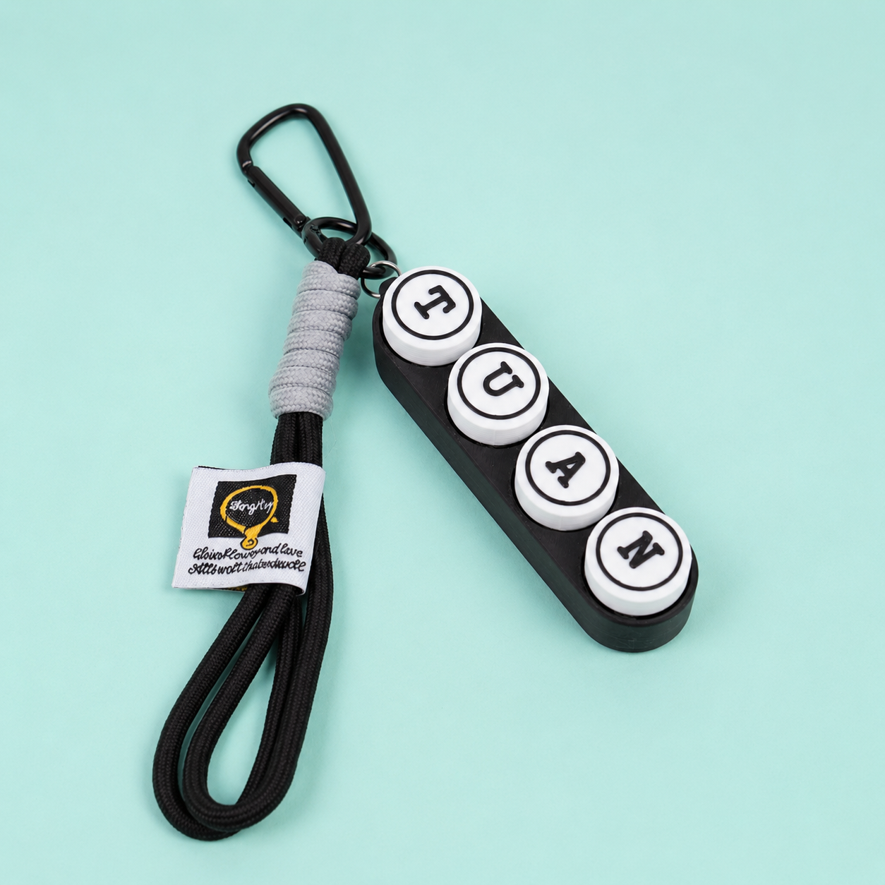 Móc Khóa Clicky Bàn Phím Shape Tròn Custom Tên Theo Yêu Cầu – Keychain Phím Cơ Cá Nhân Hoá