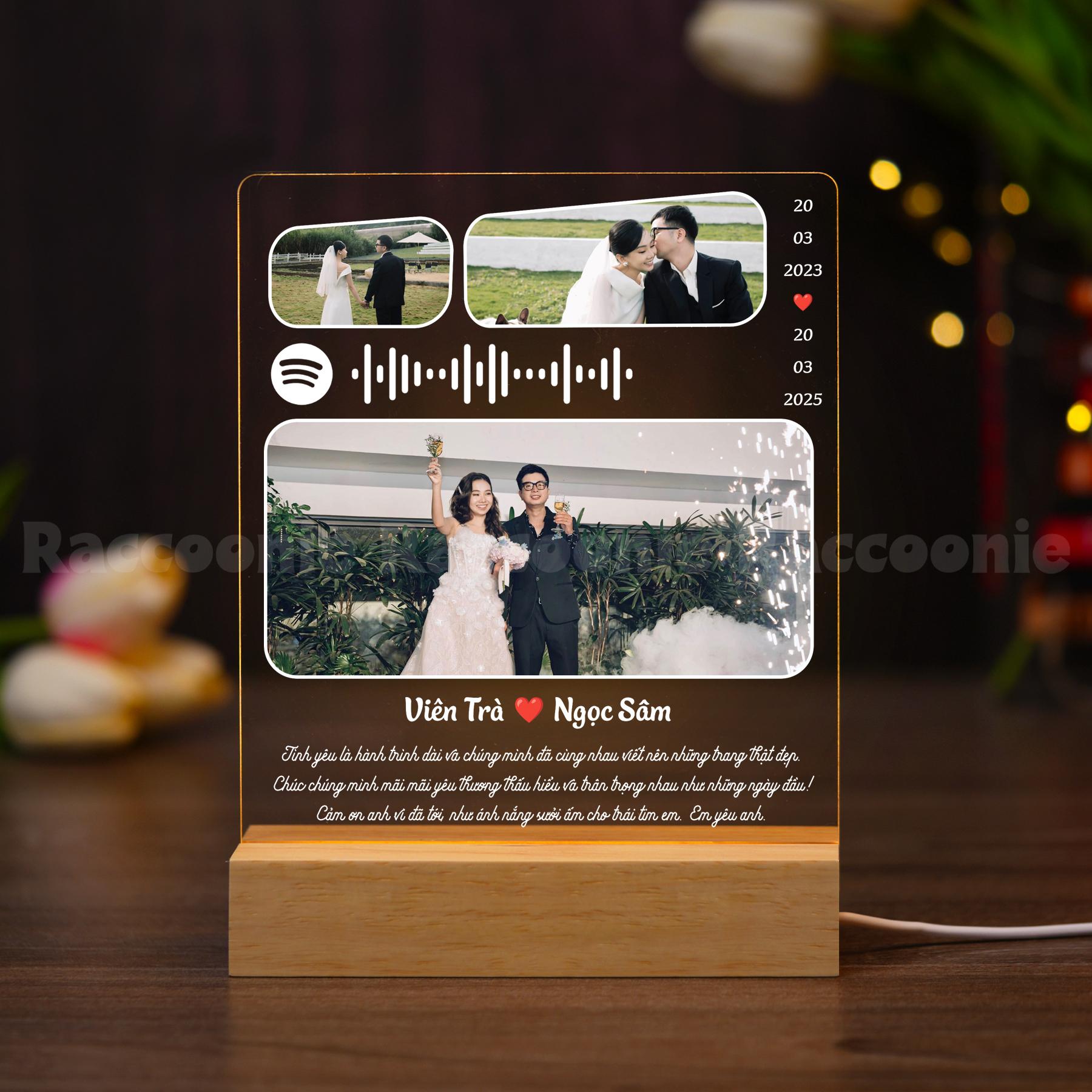ĐÈN NGỦ KỶ NIỆM - Thiết kế theo yêu cầu - Đèn LED 3D trang trí phòng, quà tặng đặc biệt