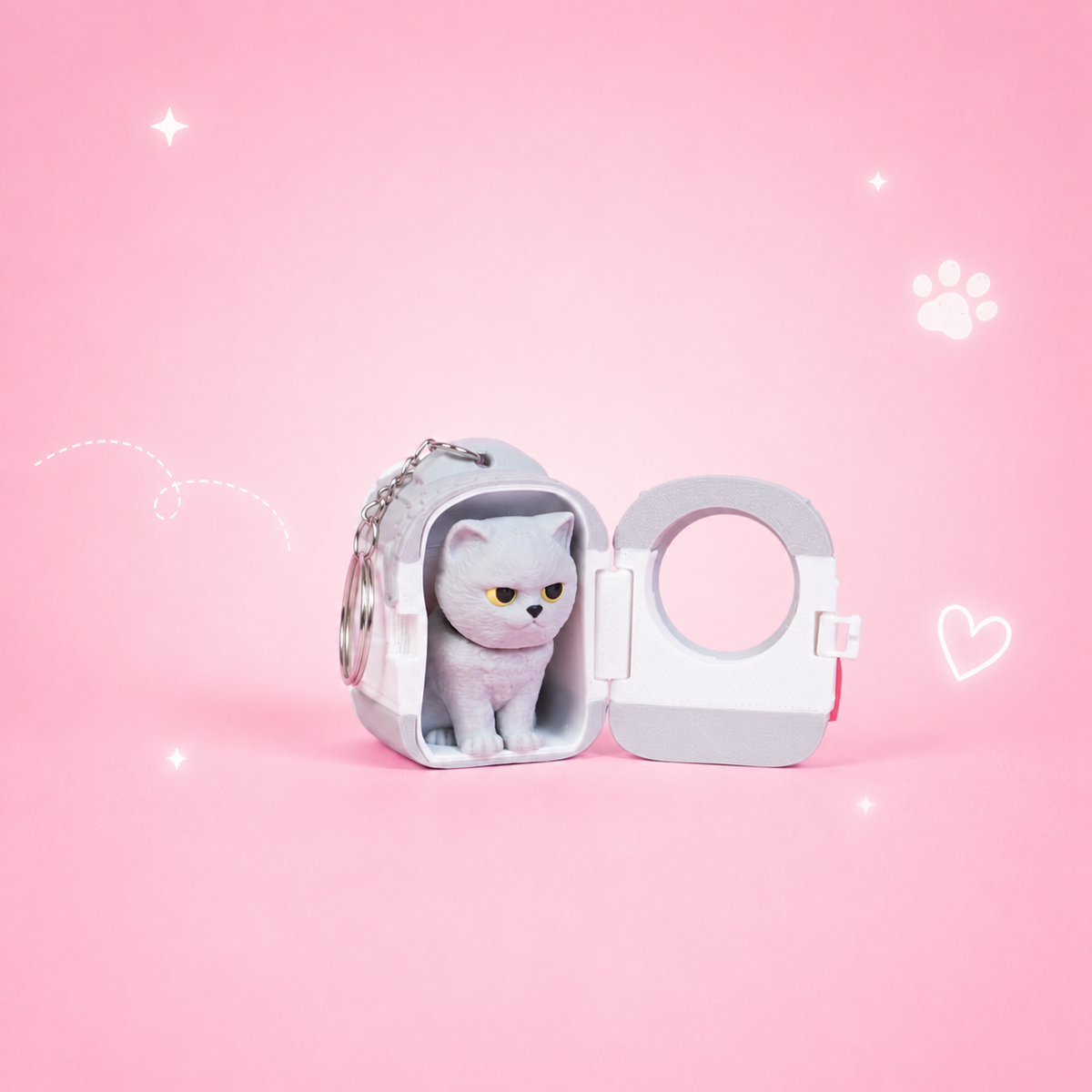 Móc Khóa MeowPack – Phụ Kiện Trang Trí Balo, Túi Xách Hình Mèo Ngộ Nghĩnh