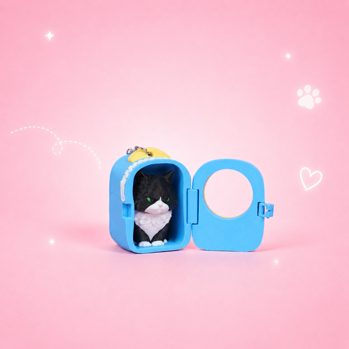 Móc Khóa MeowPack – Phụ Kiện Trang Trí Balo, Túi Xách Hình Mèo Ngộ Nghĩnh