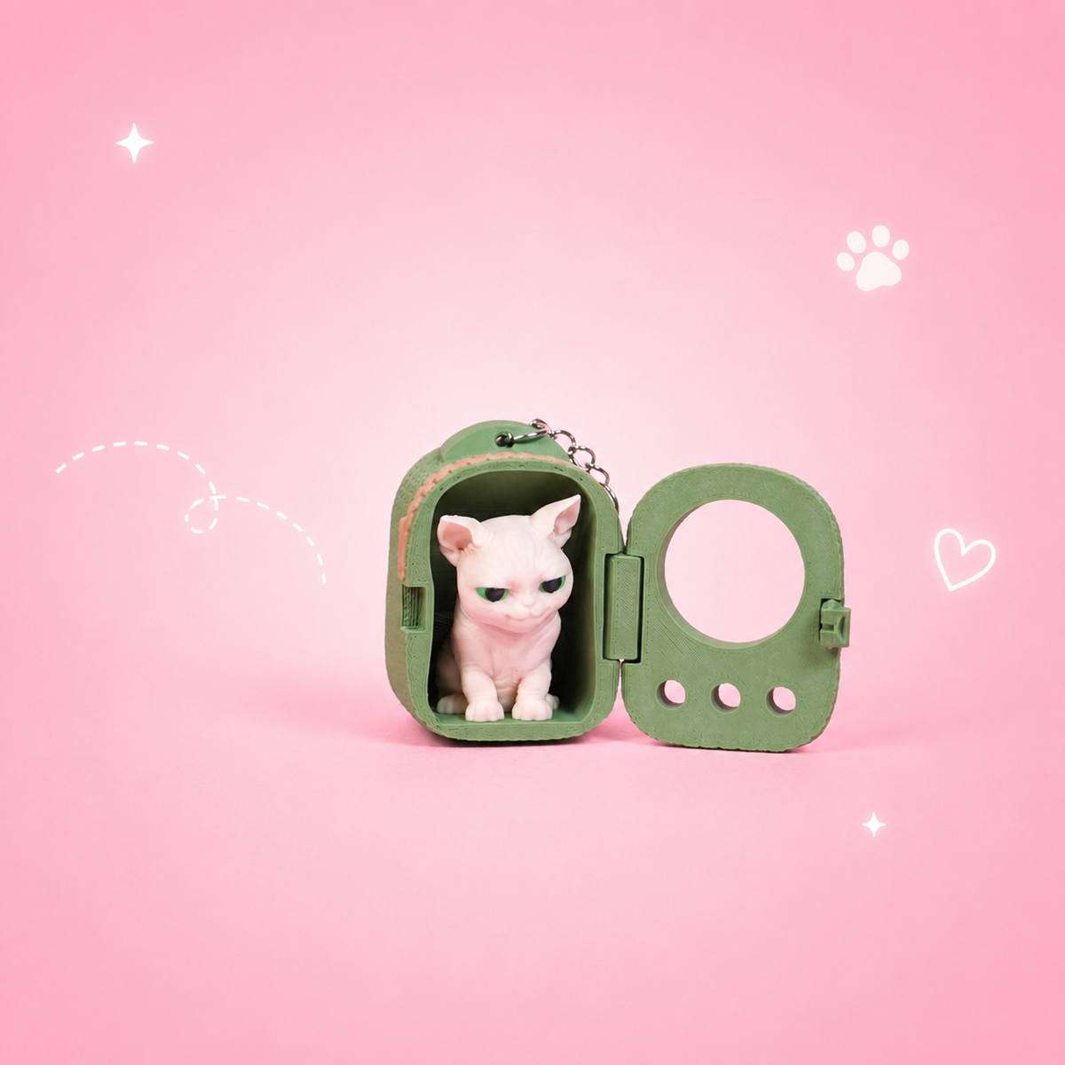 Móc Khóa MeowPack – Phụ Kiện Trang Trí Balo, Túi Xách Hình Mèo Ngộ Nghĩnh