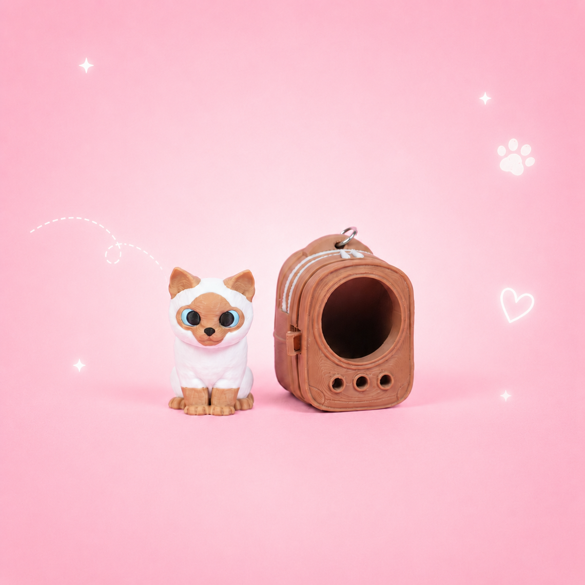 Móc Khóa MeowPack – Phụ Kiện Trang Trí Balo, Túi Xách Hình Mèo Ngộ Nghĩnh