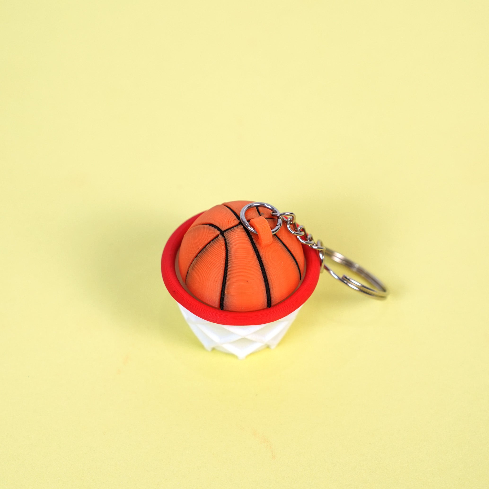 Keychain Clicky Bóng Rổ – Móc Khóa Rổ Bóng Mini Vui Tay Cho Người Yêu Thể Thao