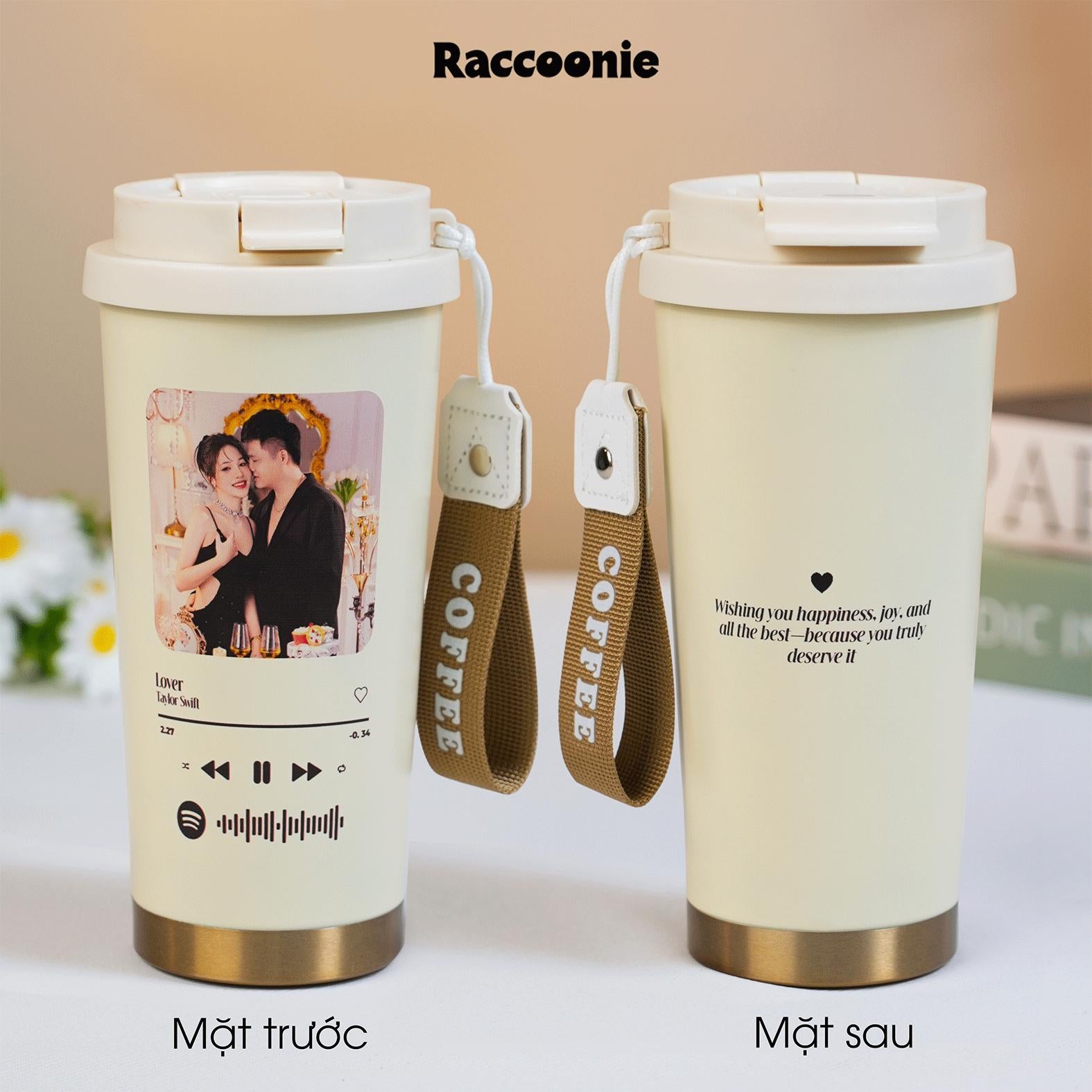 LY GIỮ NHIỆT KỶ NIỆM - Quà tặng cá nhân hóa, in theo yêu cầu - Ly giữ nhiệt cao cấp 520ML, quà tặng đặc biệt