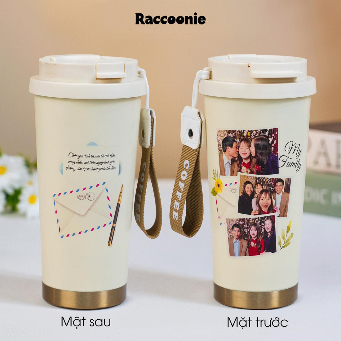 LY GIỮ NHIỆT KỶ NIỆM - Quà tặng cá nhân hóa, in theo yêu cầu - Ly giữ nhiệt cao cấp 520ML, quà tặng đặc biệt