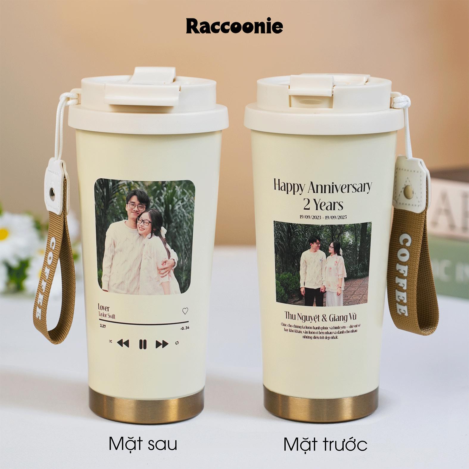 LY GIỮ NHIỆT KỶ NIỆM - Quà tặng cá nhân hóa, in theo yêu cầu - Ly giữ nhiệt cao cấp 520ML, quà tặng đặc biệt