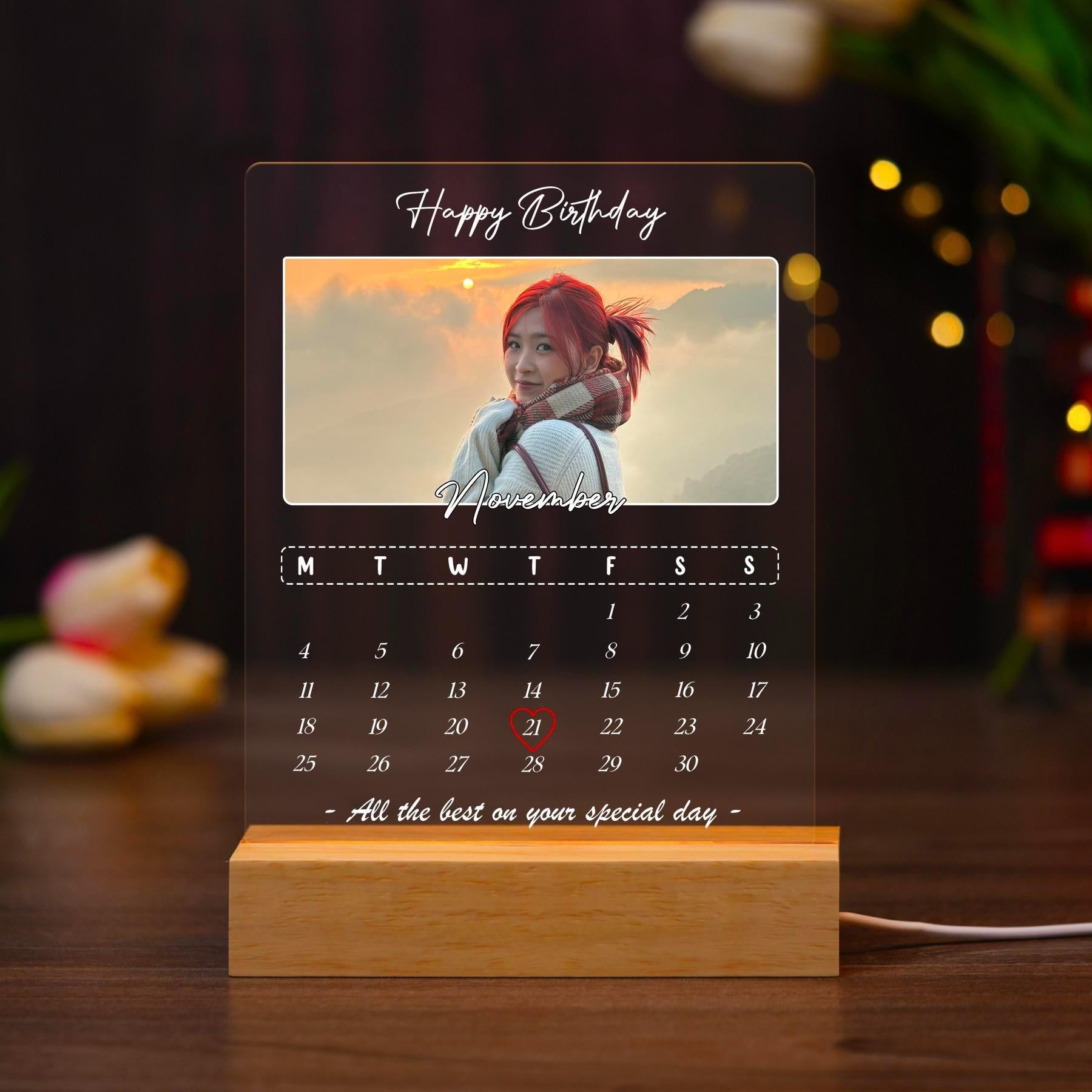 ĐÈN NGỦ SINH NHẬT - Thiết kế theo yêu cầu - Đèn LED 3D trang trí phòng, quà tặng đặc biệt