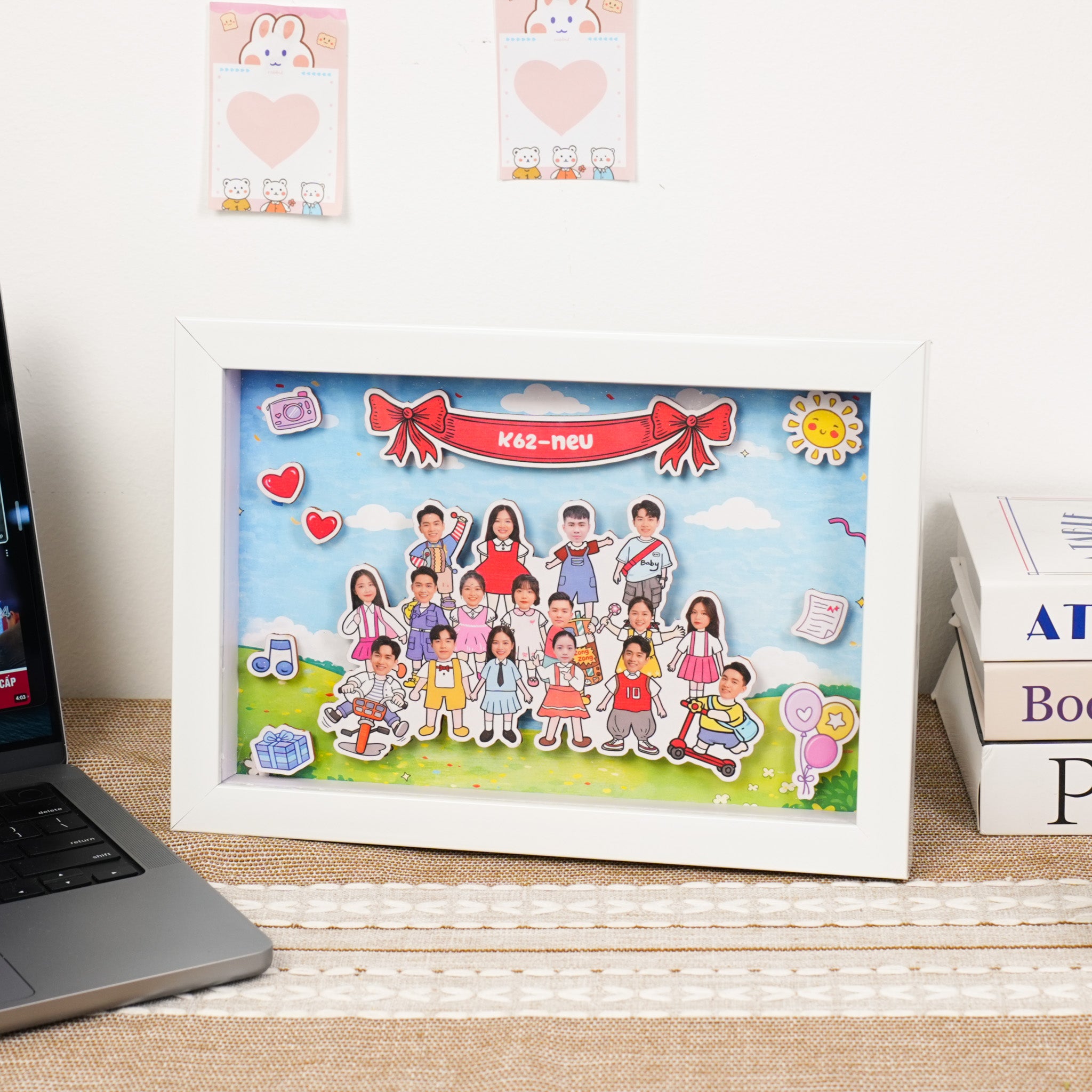 Khung ảnh 3D tốt nghiệp nhóm   - Thiết kế theo yêu cầu