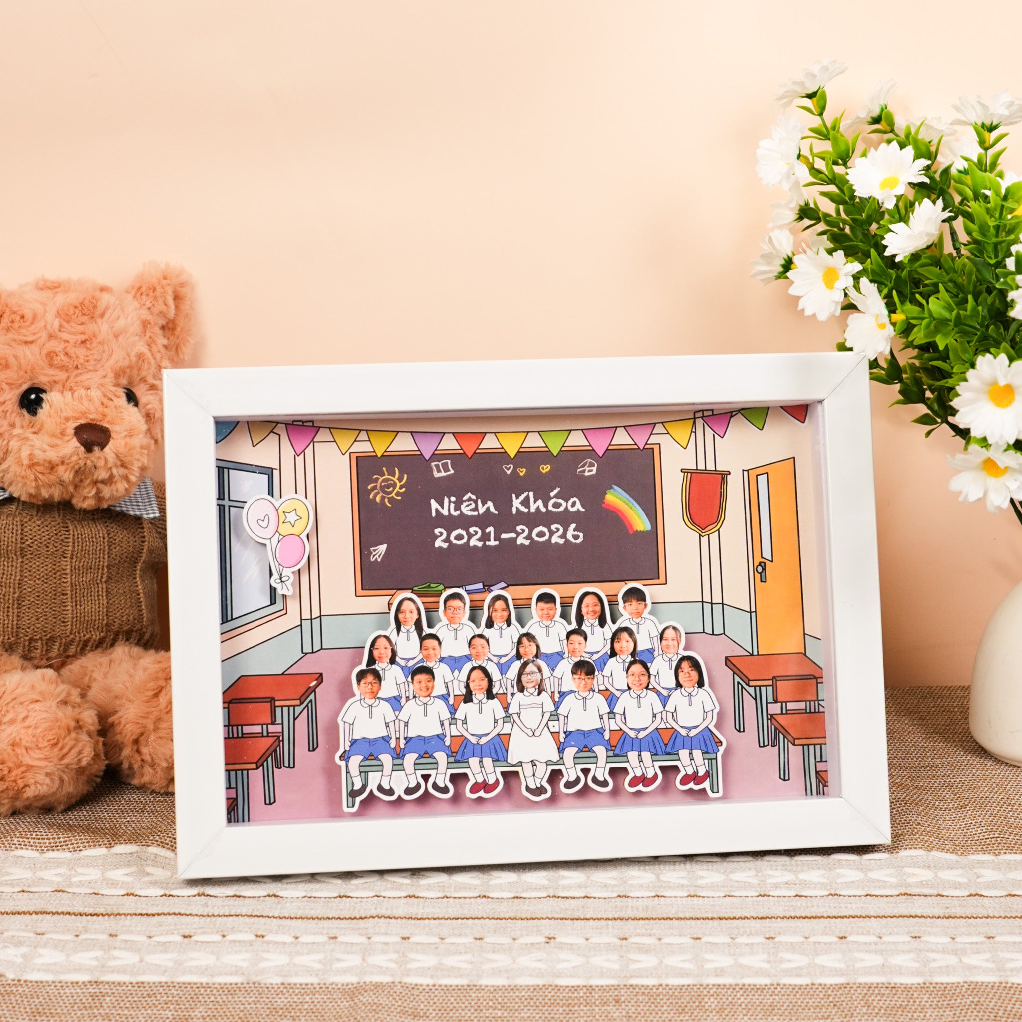 Khung ảnh 3D tốt nghiệp tập thể  - Thiết kế theo yêu cầu