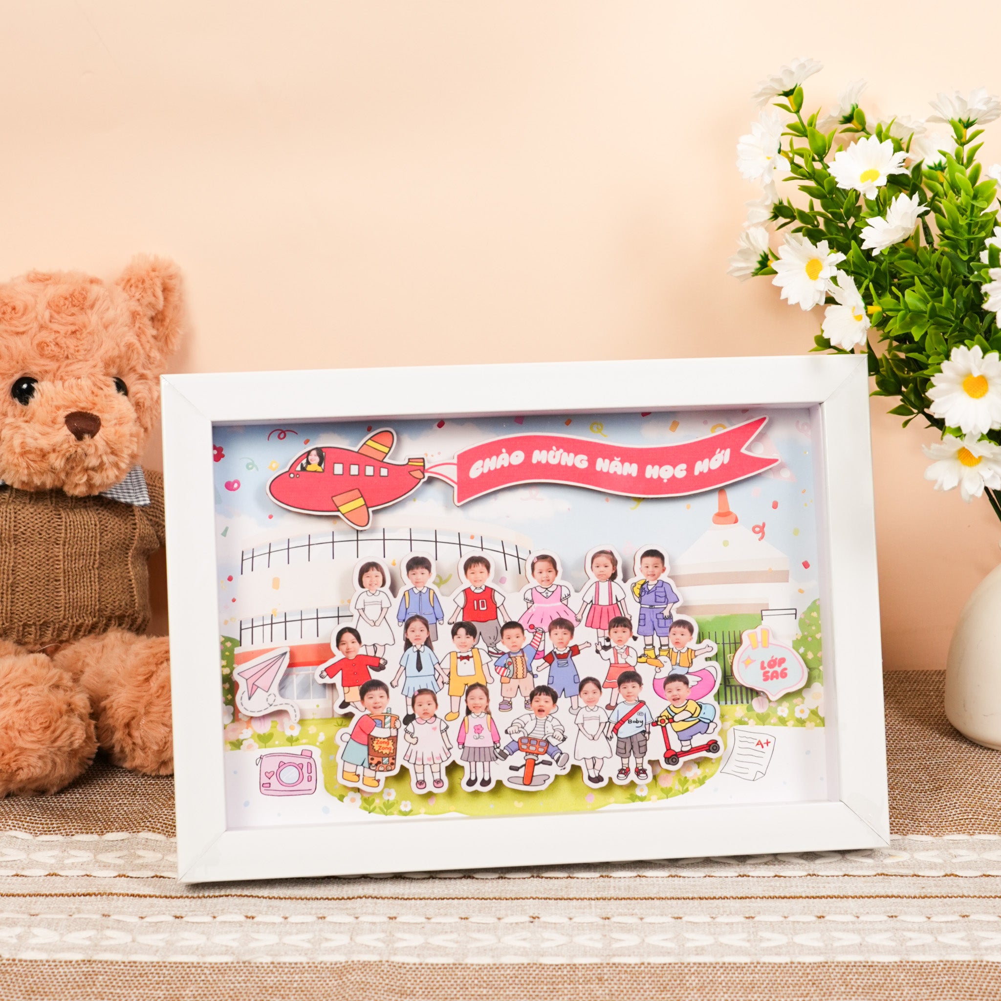 Khung ảnh 3D tốt nghiệp tập thể  - Thiết kế theo yêu cầu